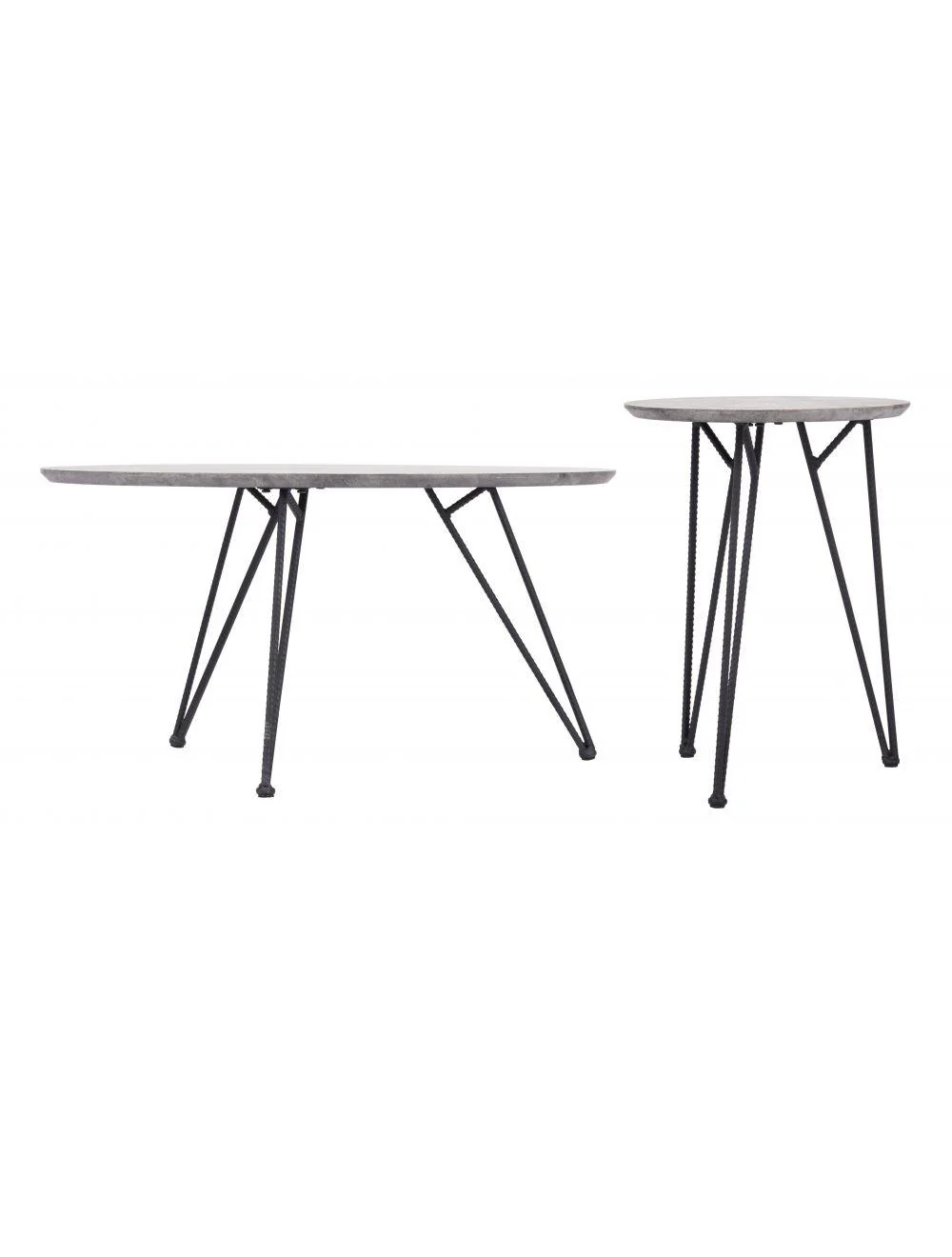 Kerris Coffee Table Set Gray & Black - Frankwebs