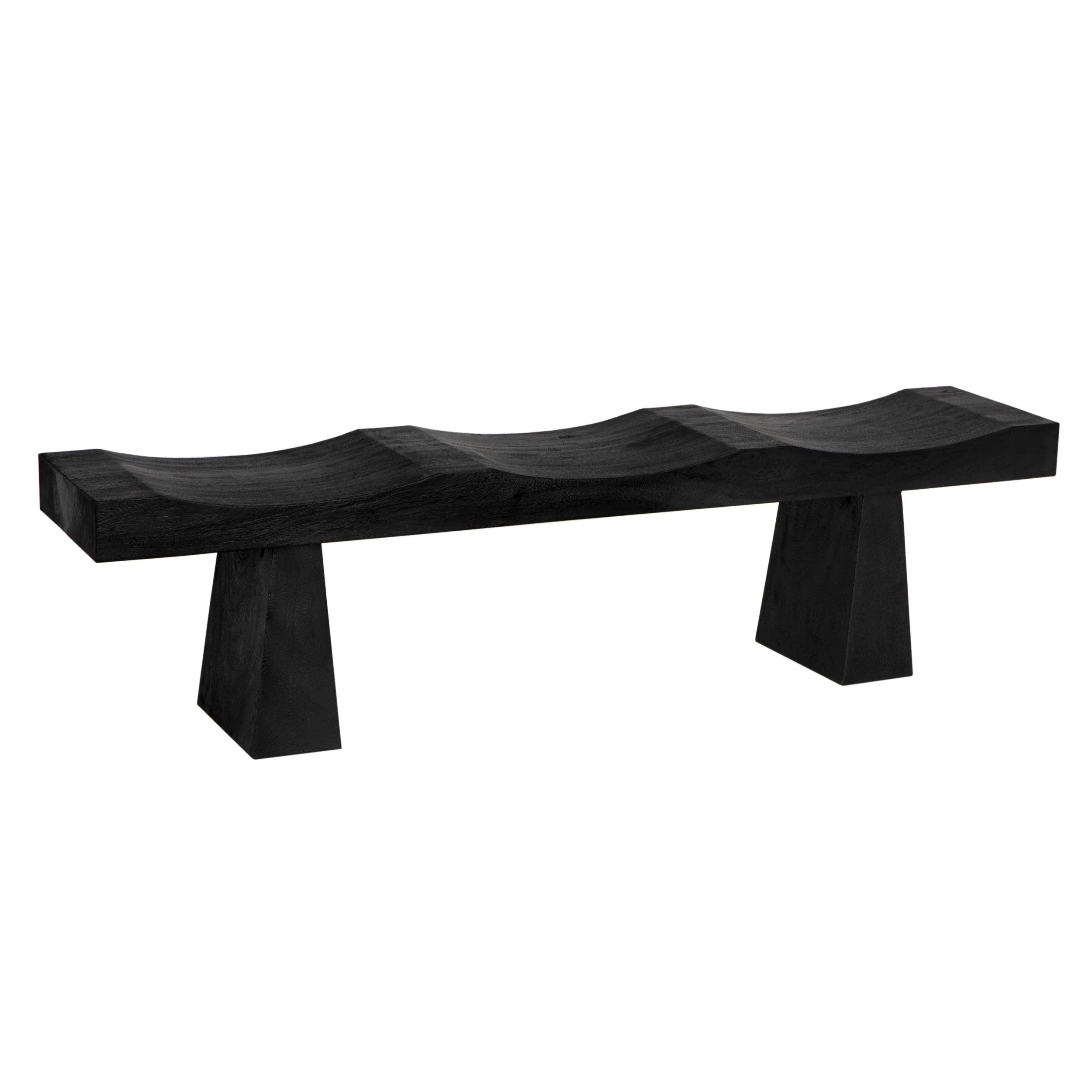 Shibumi Bench, Burnt Black Finish - Frankwebs