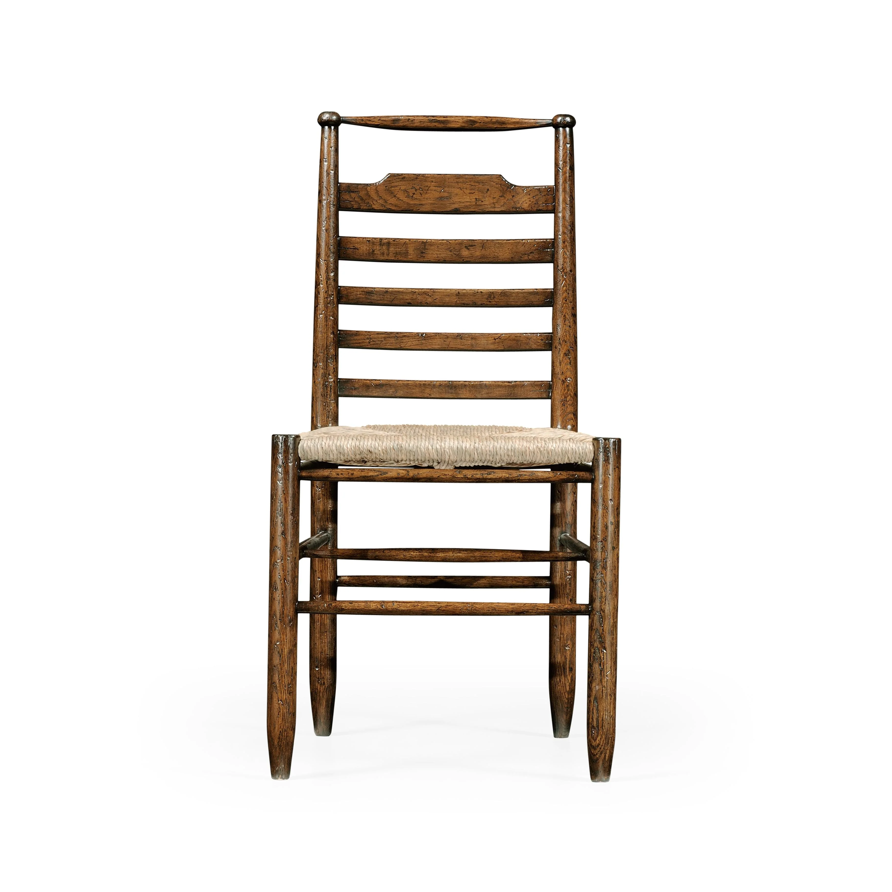 Casual Accents Dark Oak Ladderback Arm Chair - Set of 2 - Frankwebs