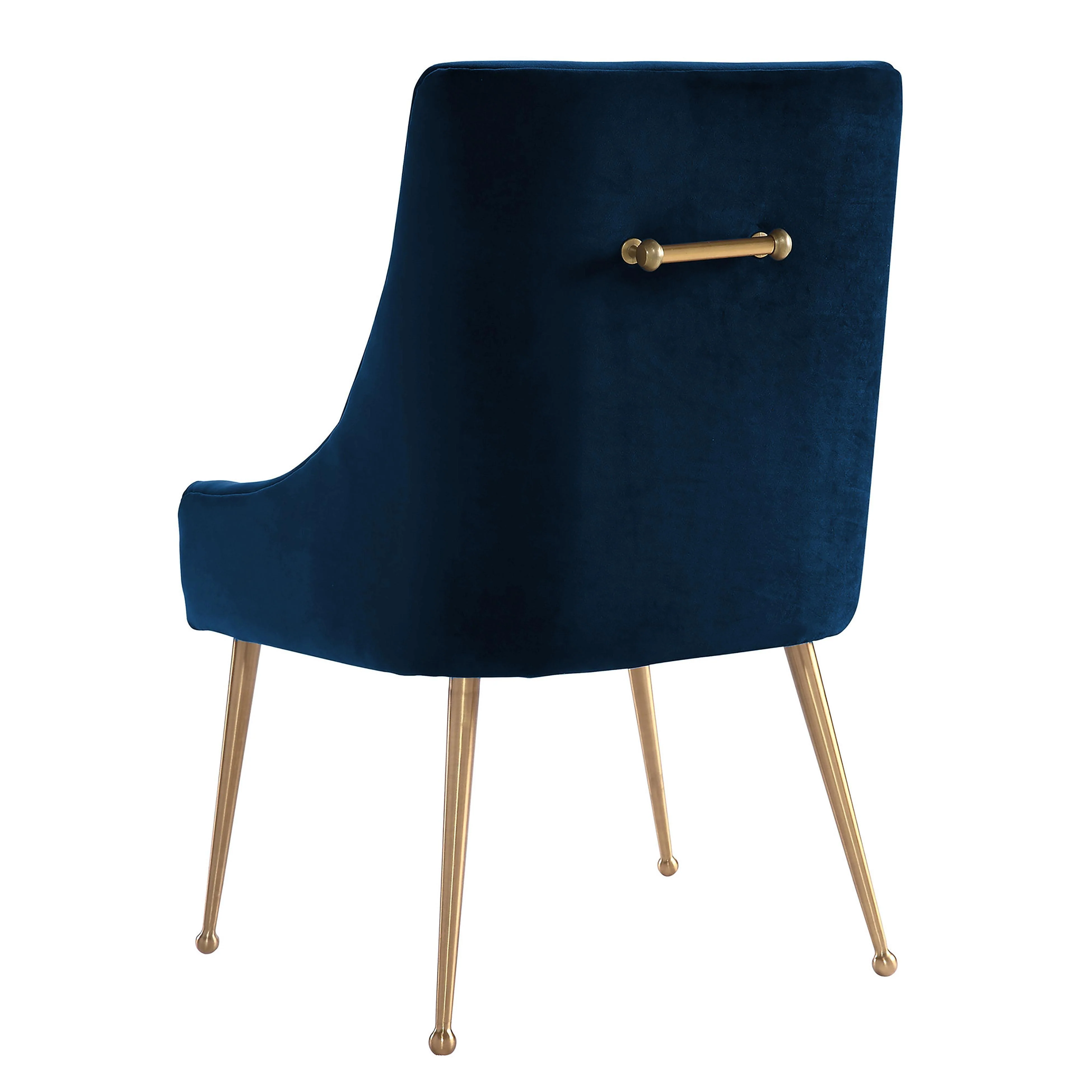 Beatrix Navy Velvet Side Chair - Frankwebs