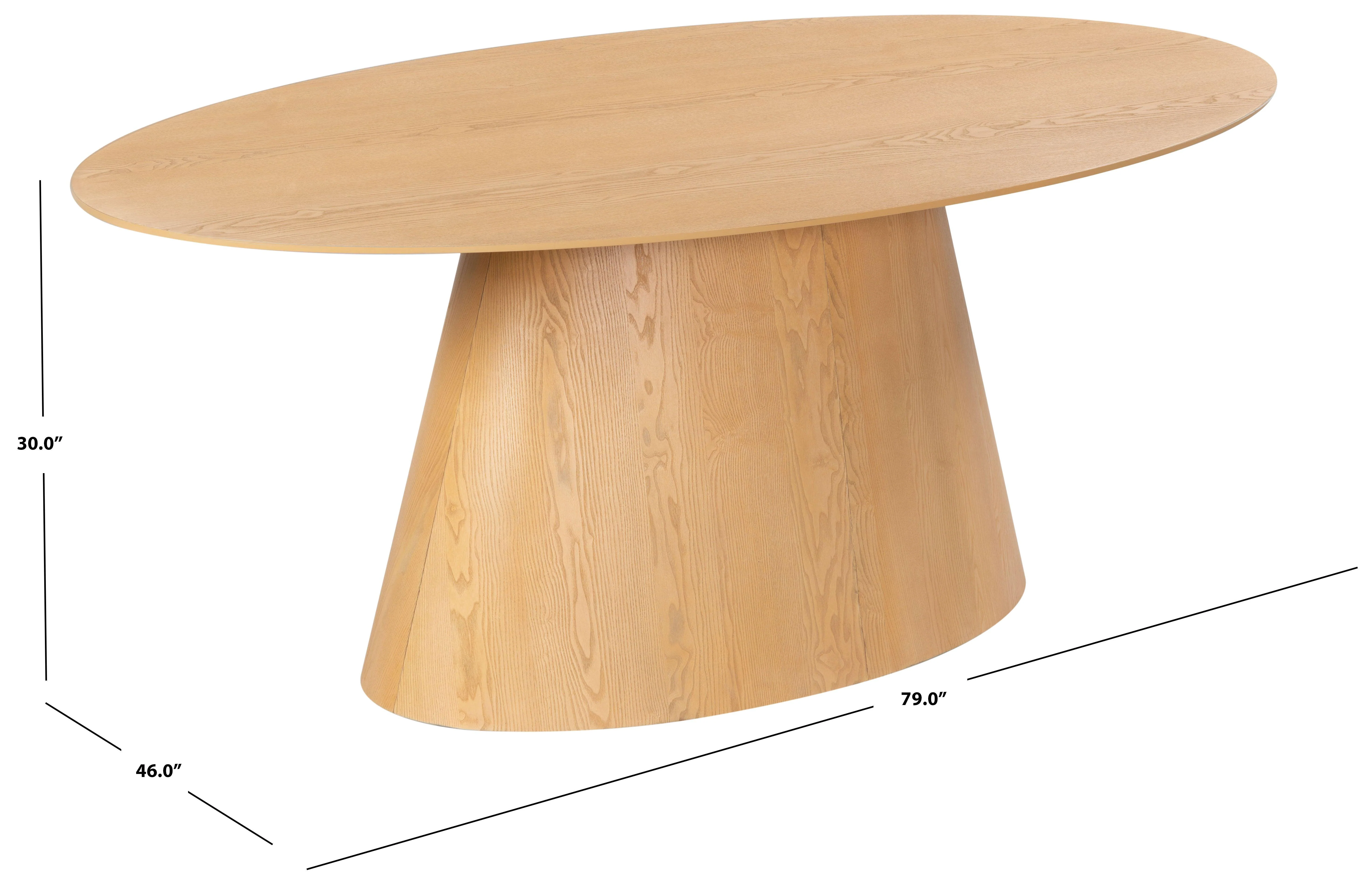 OWYN OVAL WOOD DINING TABLE - Frankwebs