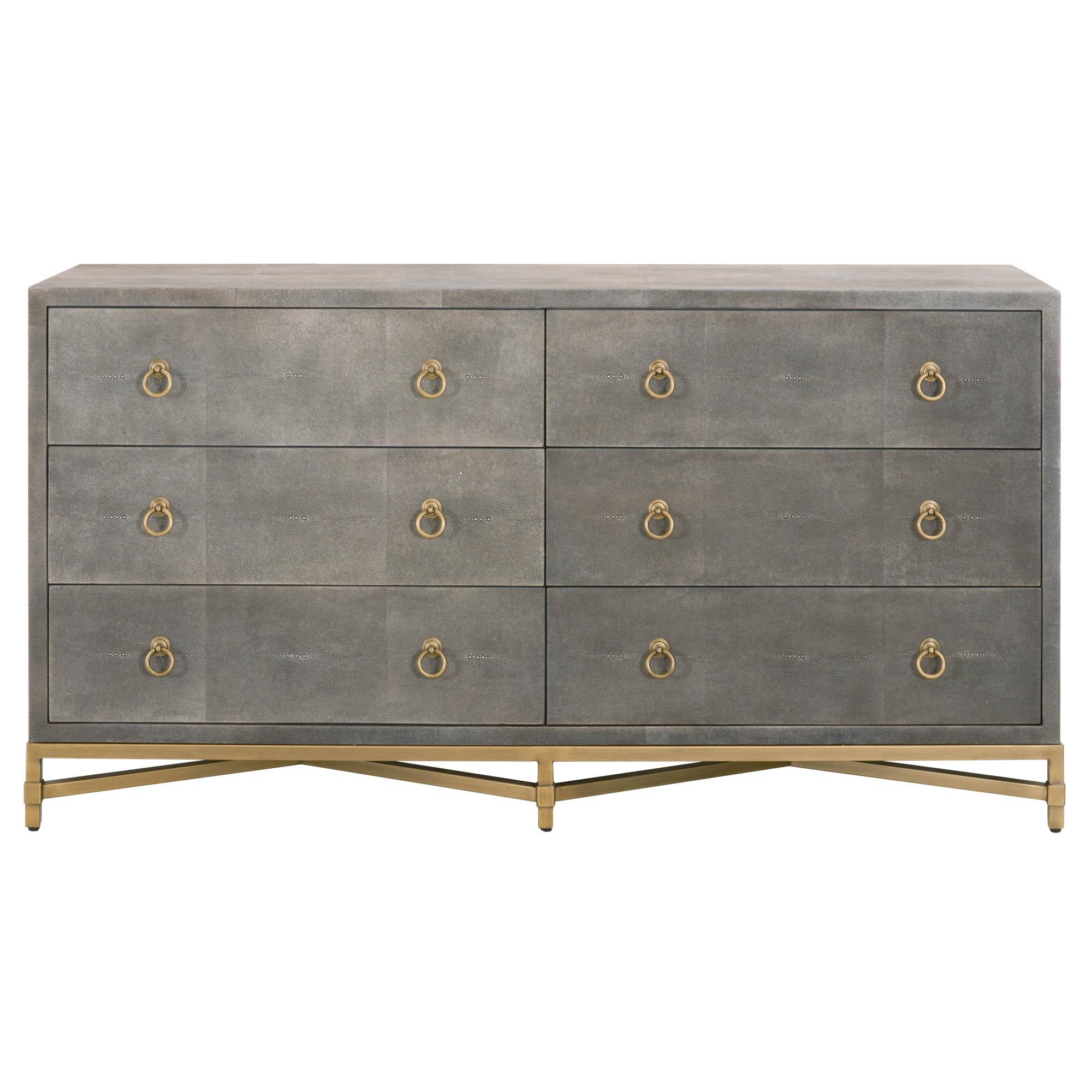 Strand Shagreen 6-Drawer Double Dresser - Frankwebs