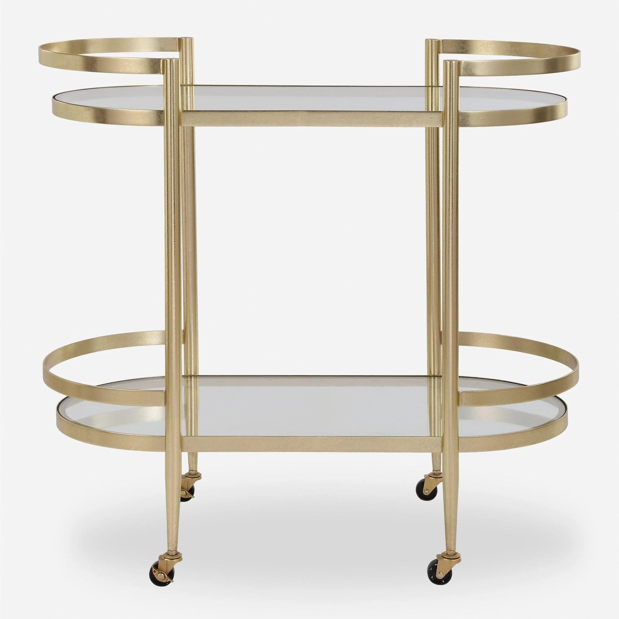 Isabelle Gold Bar Cart - Frankwebs