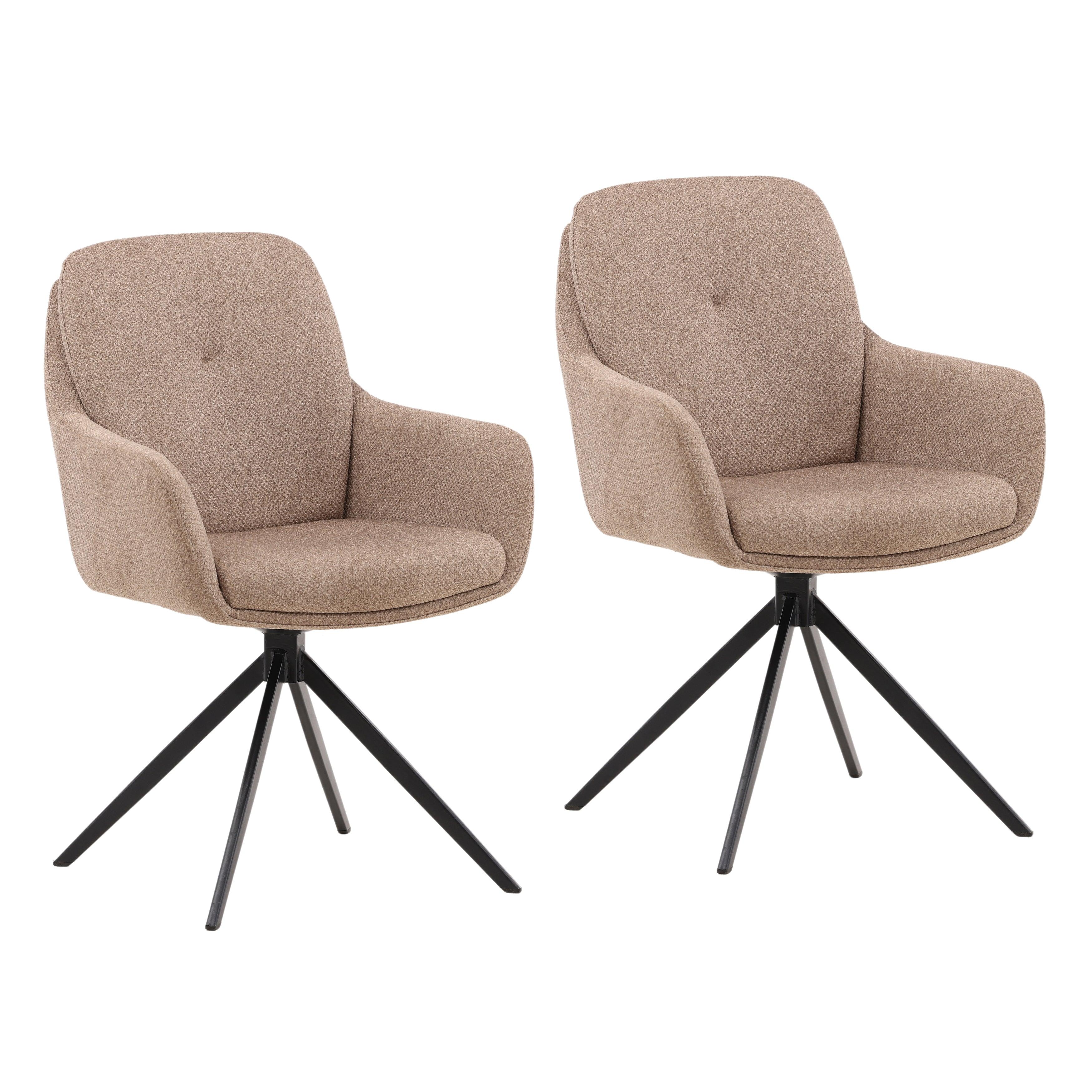 Raven Dining Chair Set of 2 Sand - Frankwebs