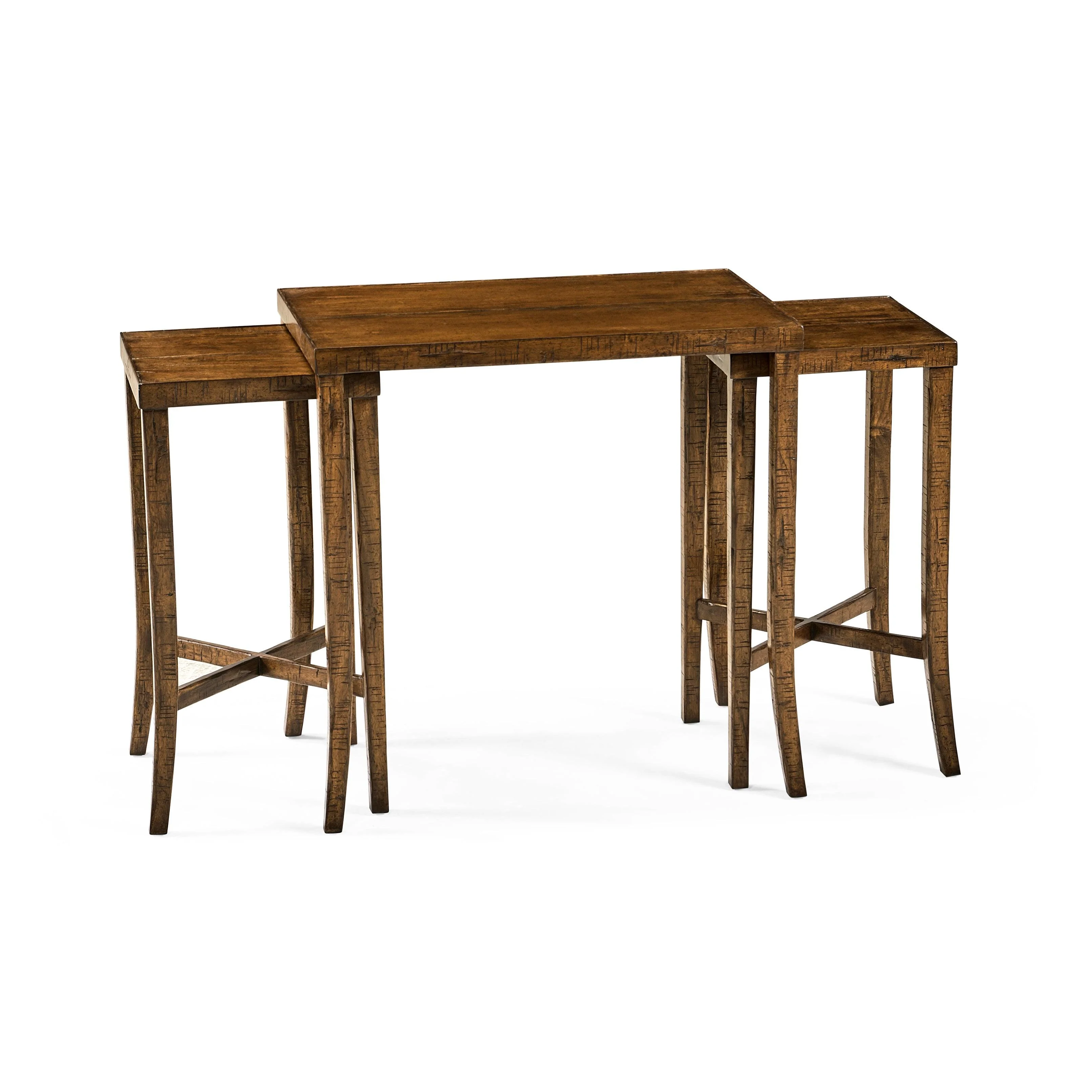 Casual Accents Country Walnut Nested Cocktail Table - Frankwebs
