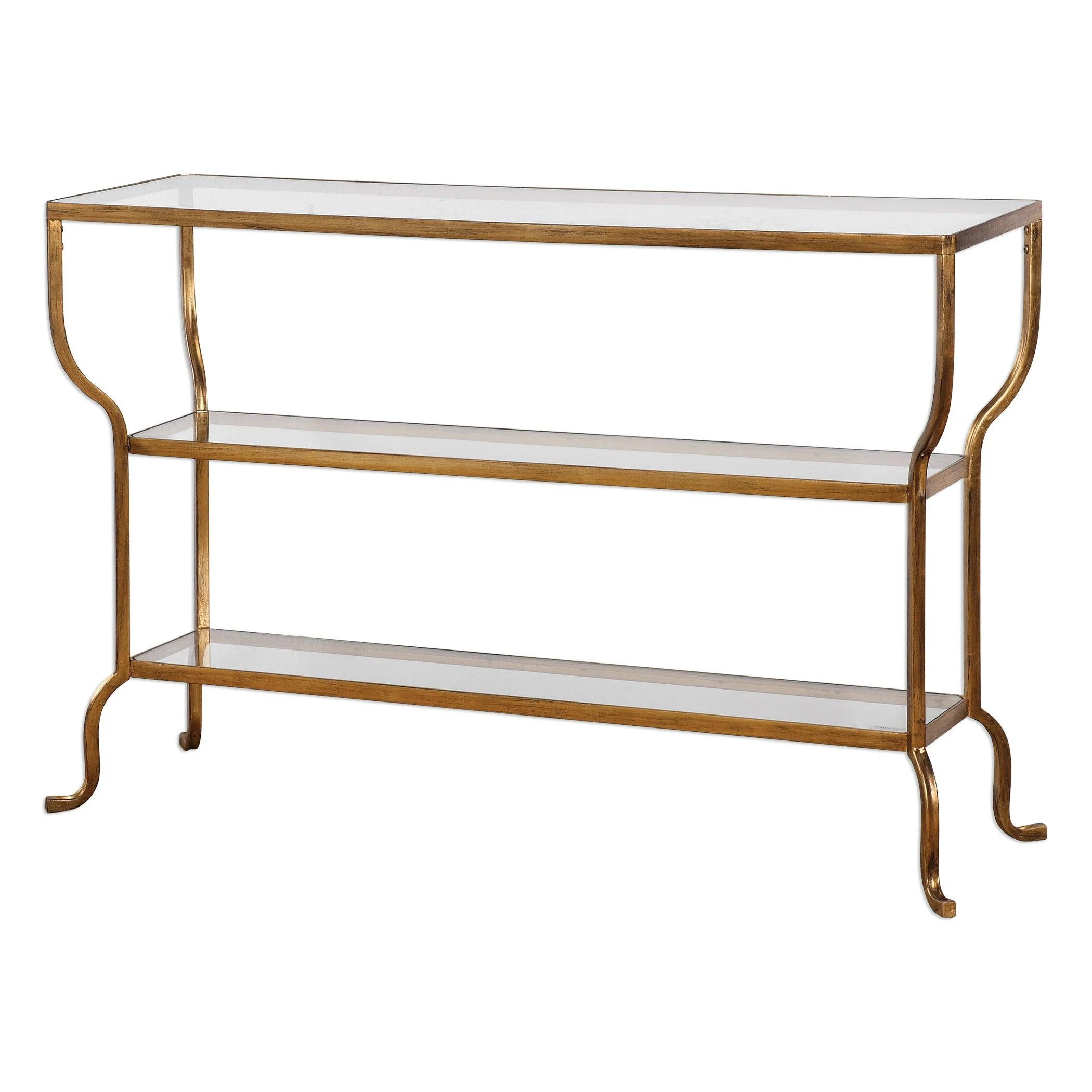 DELINE GOLD CONSOLE TABLE - Frankwebs