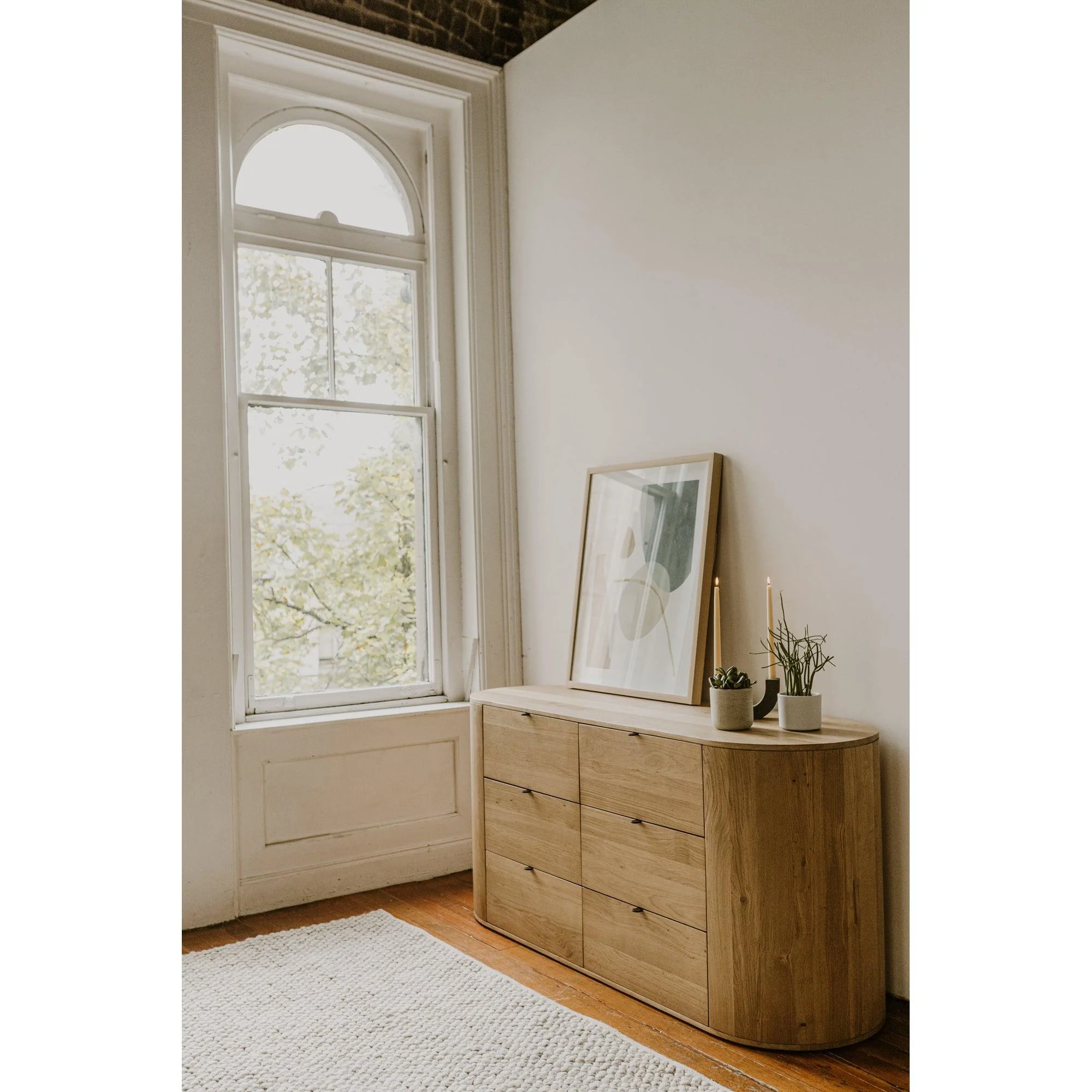 Theo 6 Drawer Dresser Natural - Frankwebs