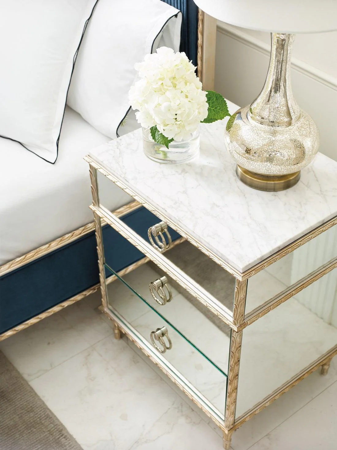 FONTAINEBLEAU NIGHTSTAND MIRRORED - Frankwebs