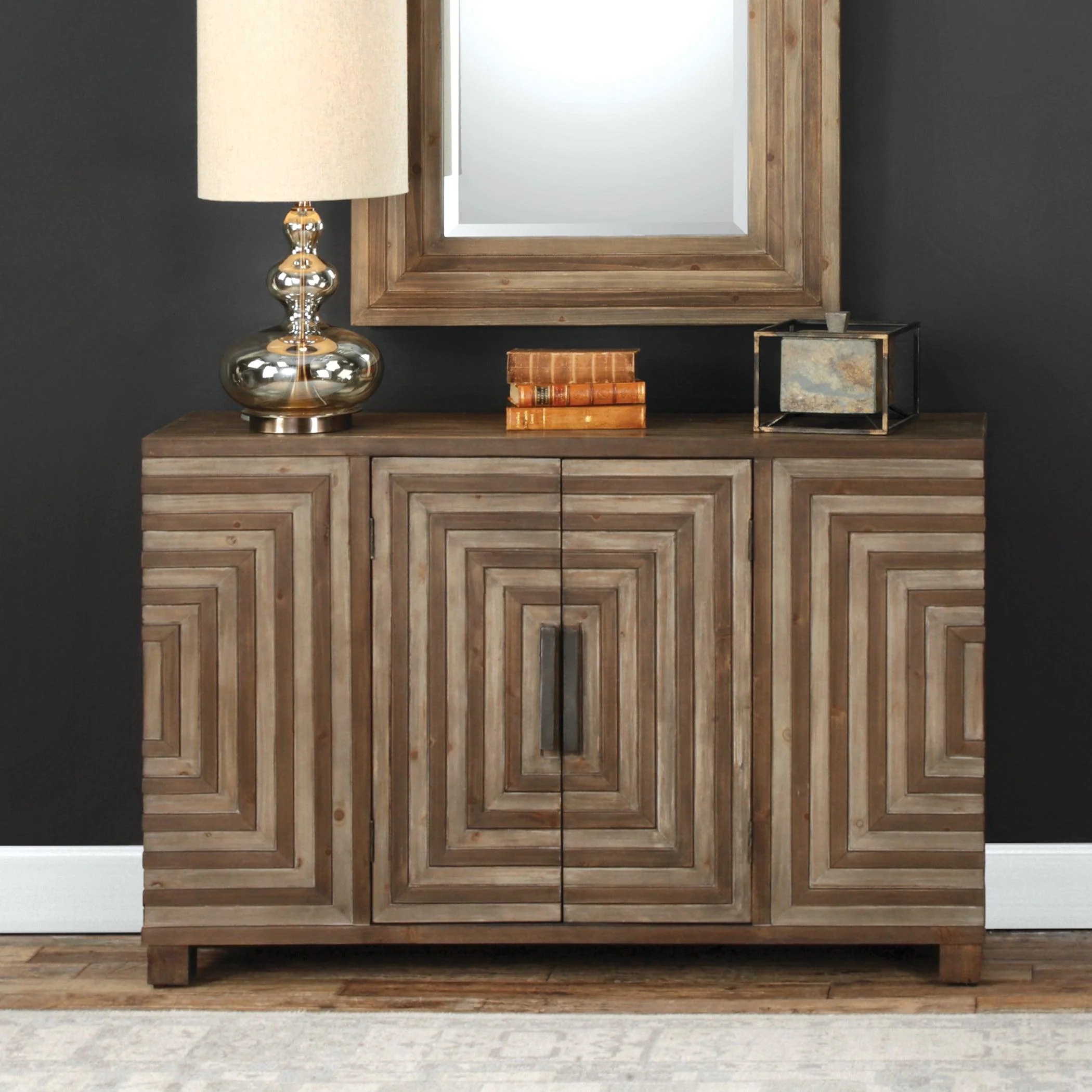 Layton Geometric Console Cabinet - Frankwebs