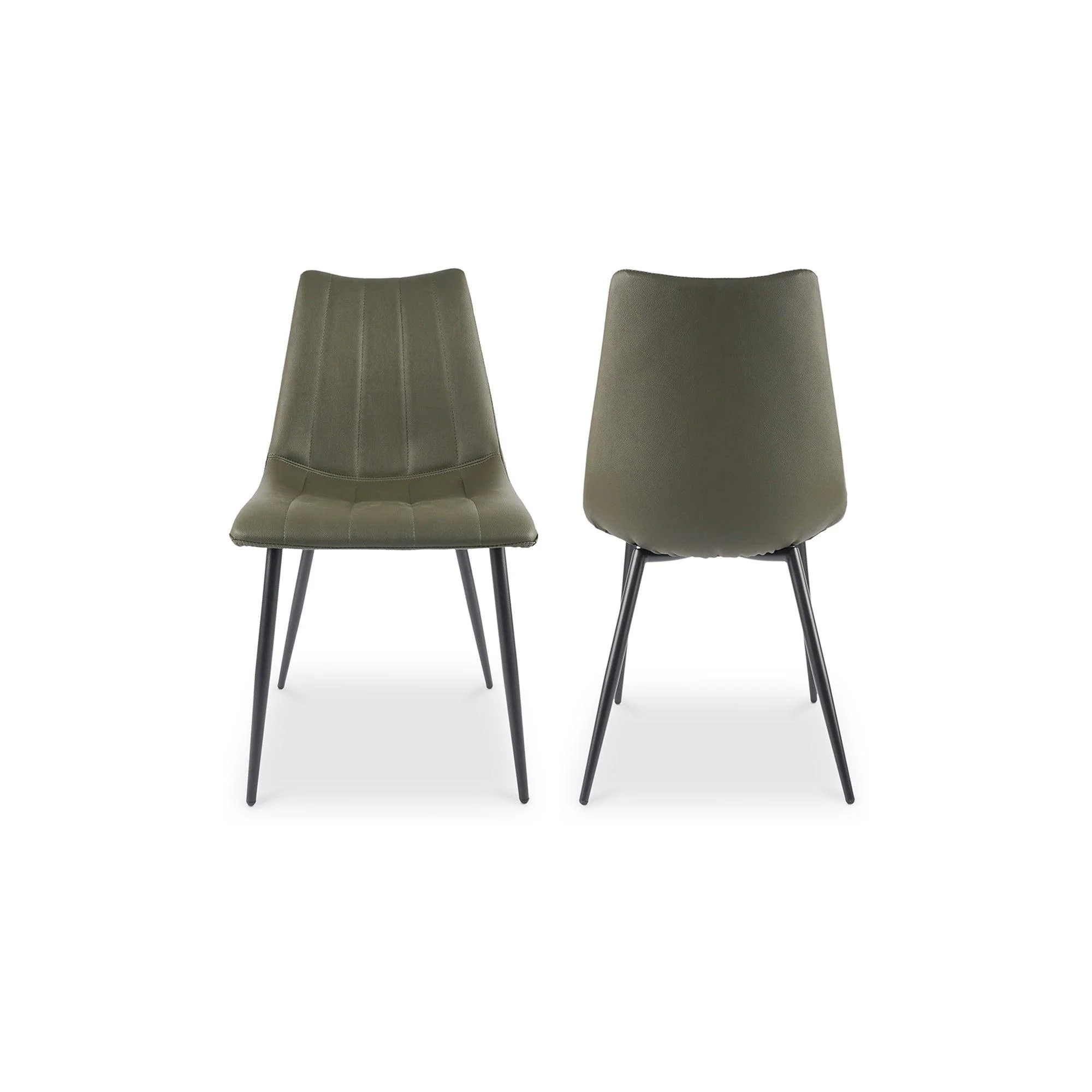 Alibi Dining Chair Dark Green - Set Of Two - Frankwebs