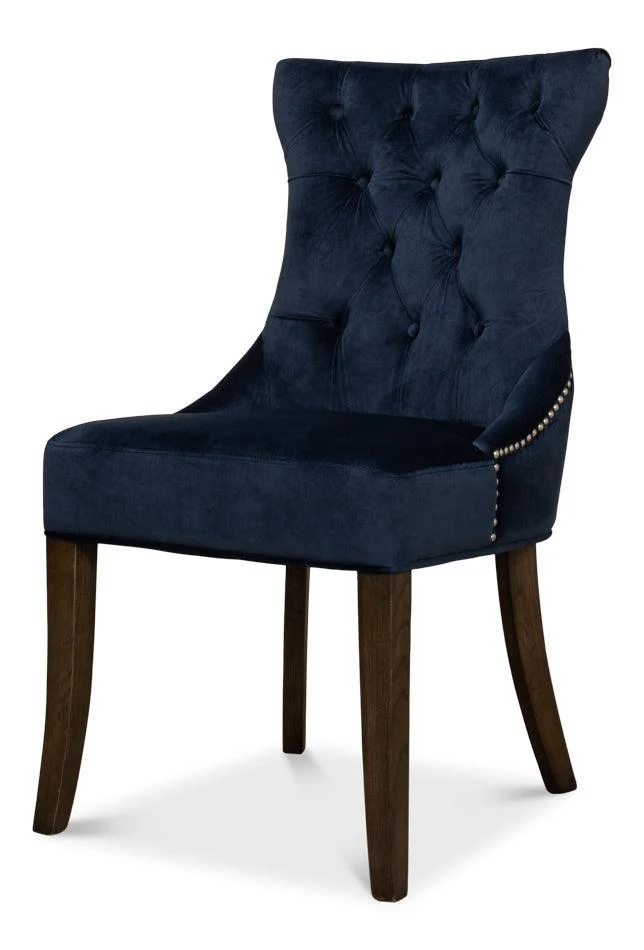 Sophie Side Chair - Blue Velvet - Set of 2 - Frankwebs