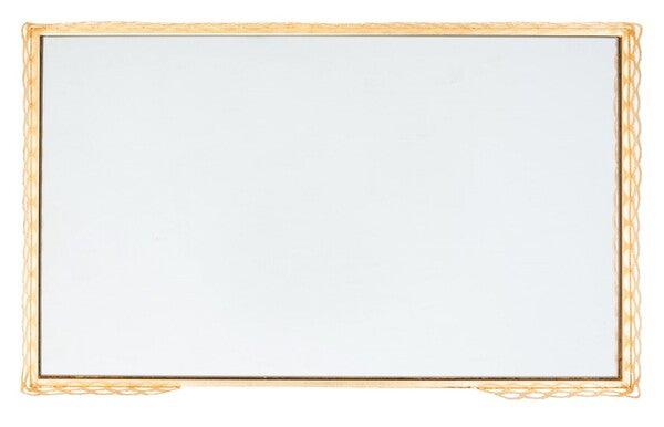 ERYN 2 SHELF GOLD LEAF ACCENT TABLE - Frankwebs