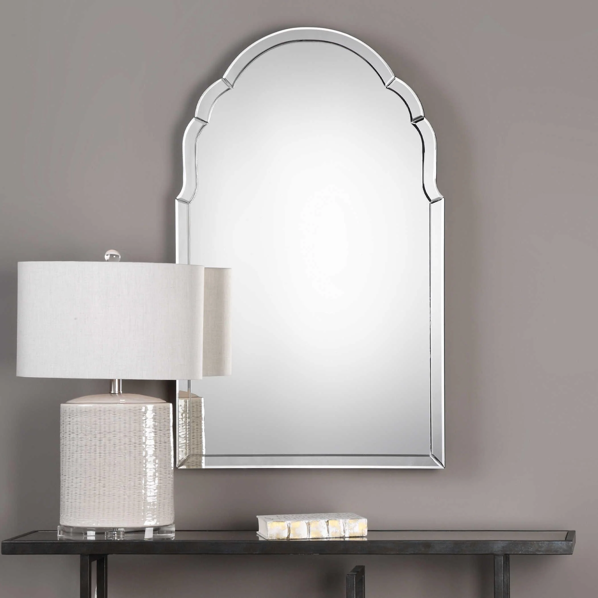 BRAYDEN FRAMELESS ARCHED MIRROR - Frankwebs