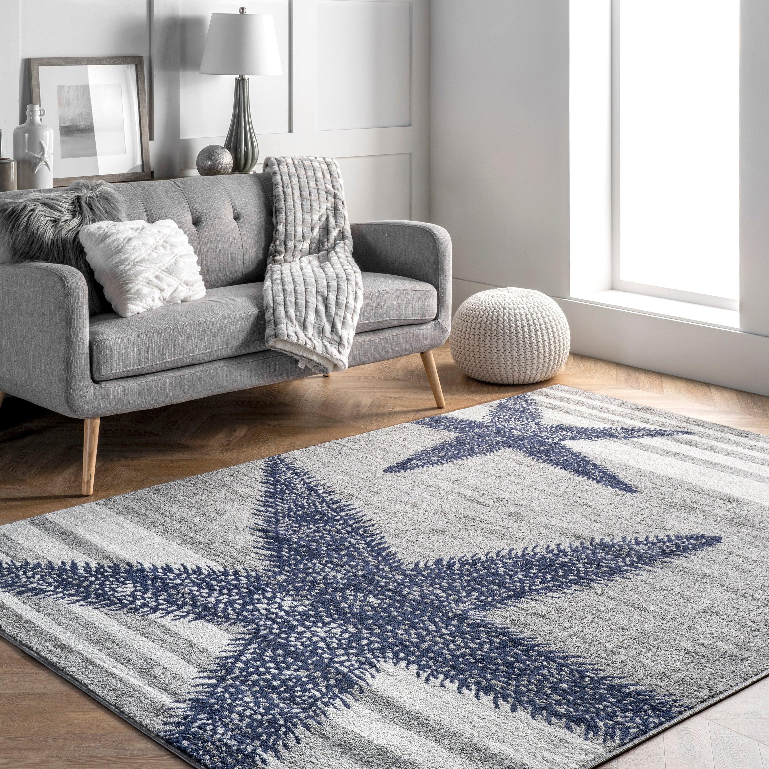 Thomas Paul Starfish and Striped Area Rug - Frankwebs