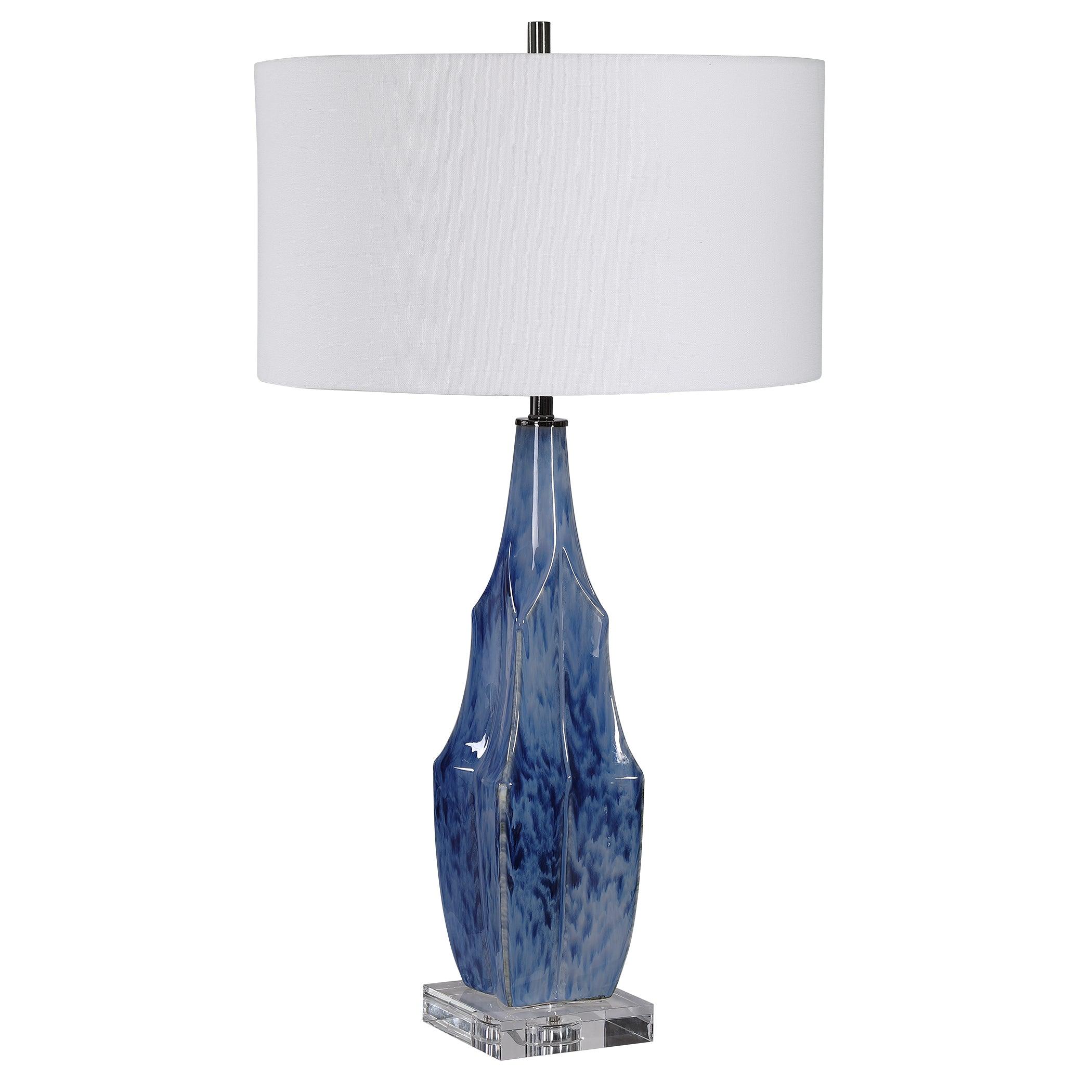 EVERARD BLUE TABLE LAMP - Frankwebs