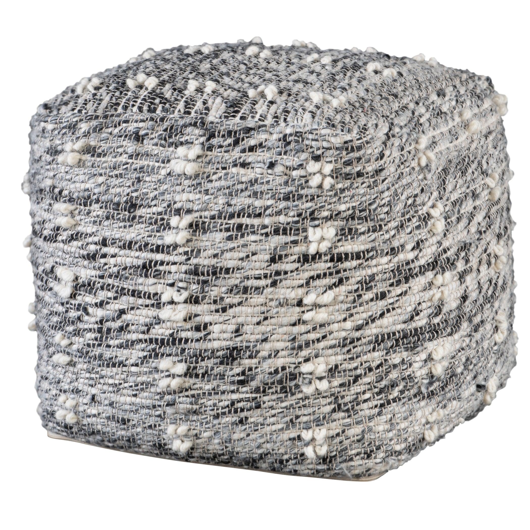 Narol Gray Pouf - Frankwebs