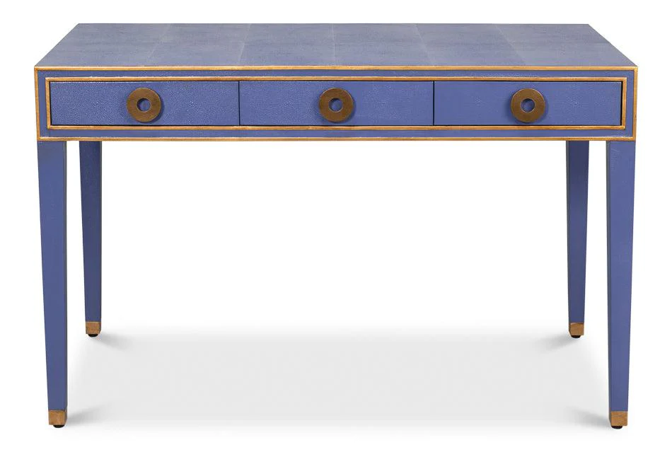 Gabriella Shagreen Desk/Table Marlin Blu - Frankwebs