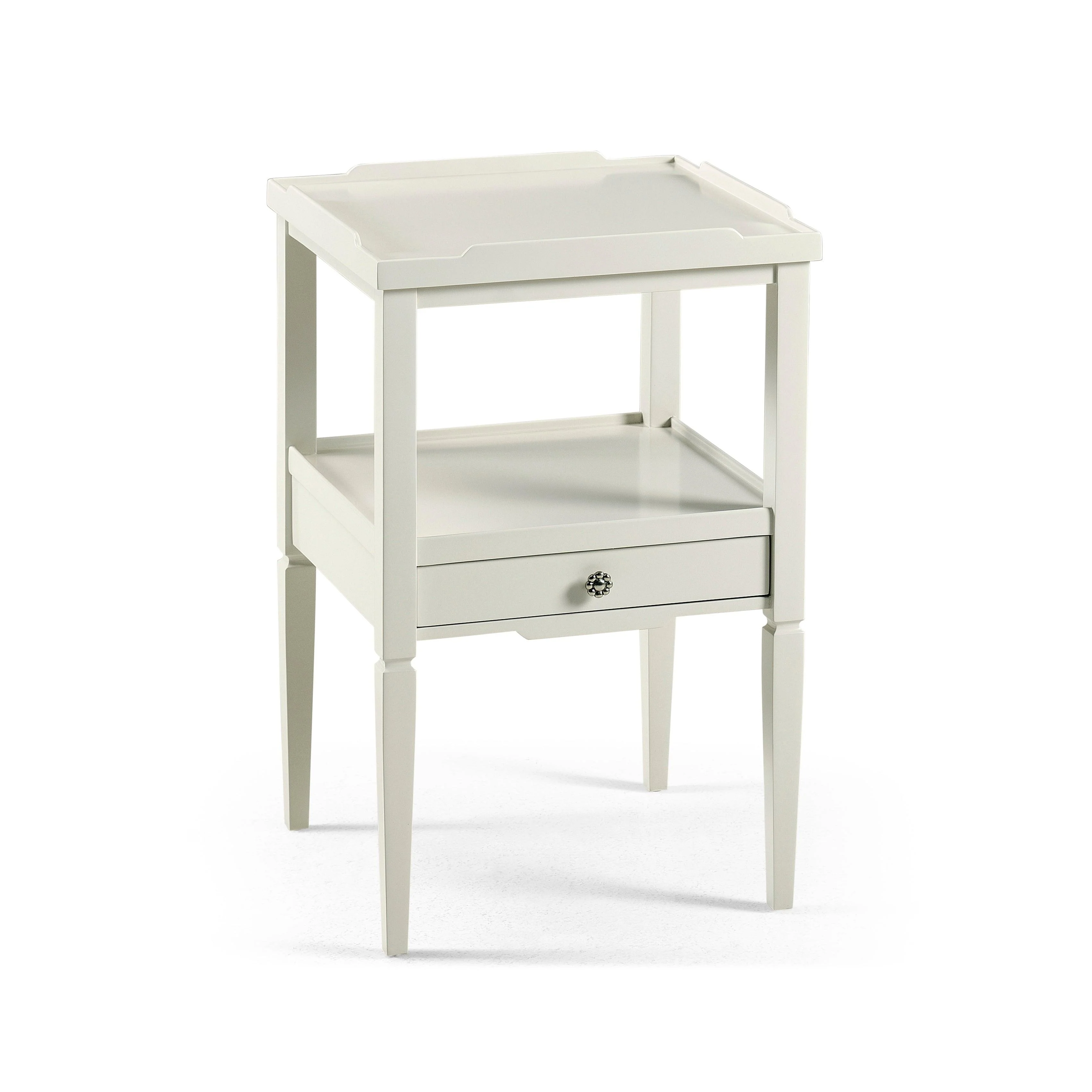 Reimagined Remanence Small White Square Table - Frankwebs