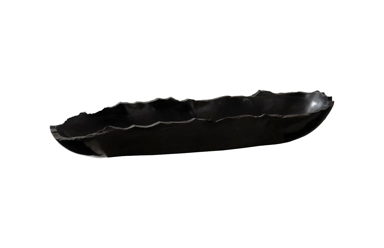 Aragonite Canoe Bowl, Black, Small - Frankwebs