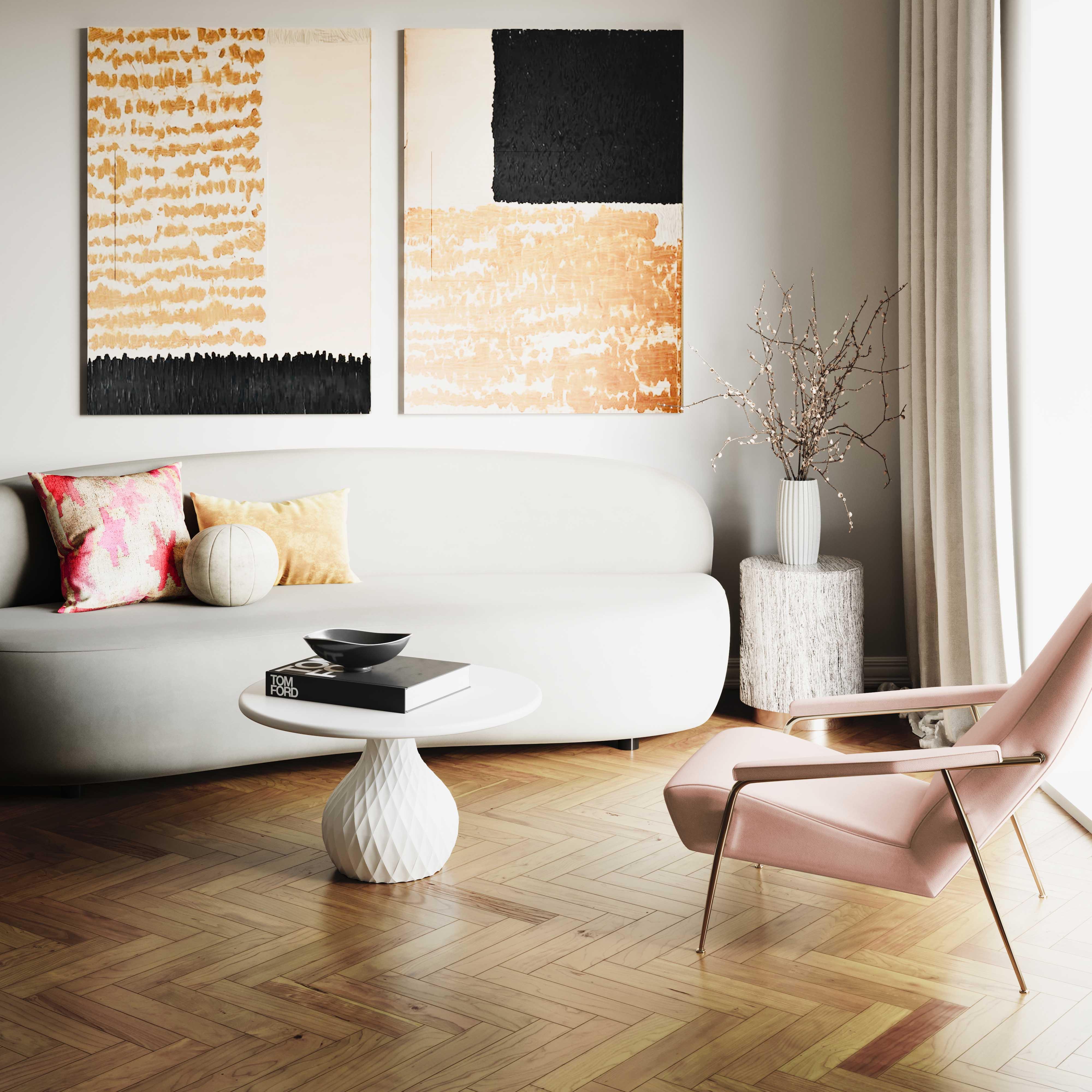 Tulum Ivory Concrete Coffee Table - Frankwebs