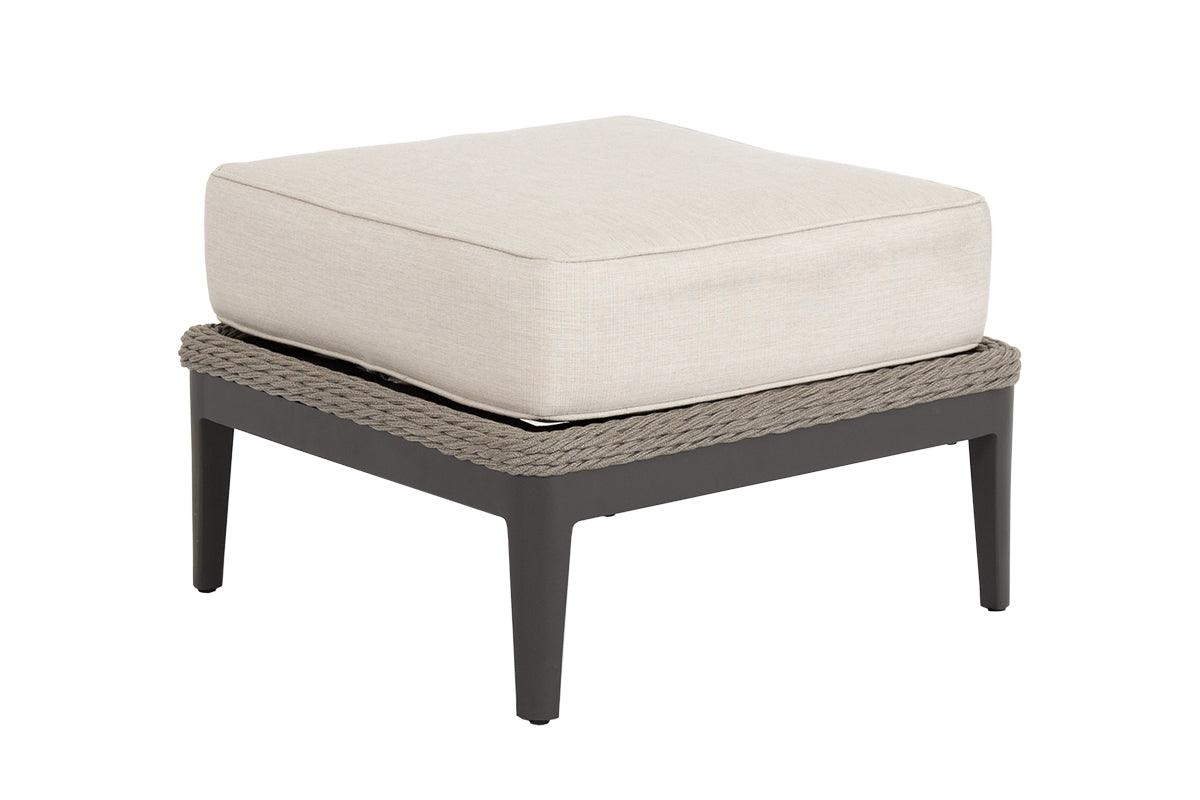 Marbella Ottoman in Echo Ash w/ Self Welt - Frankwebs