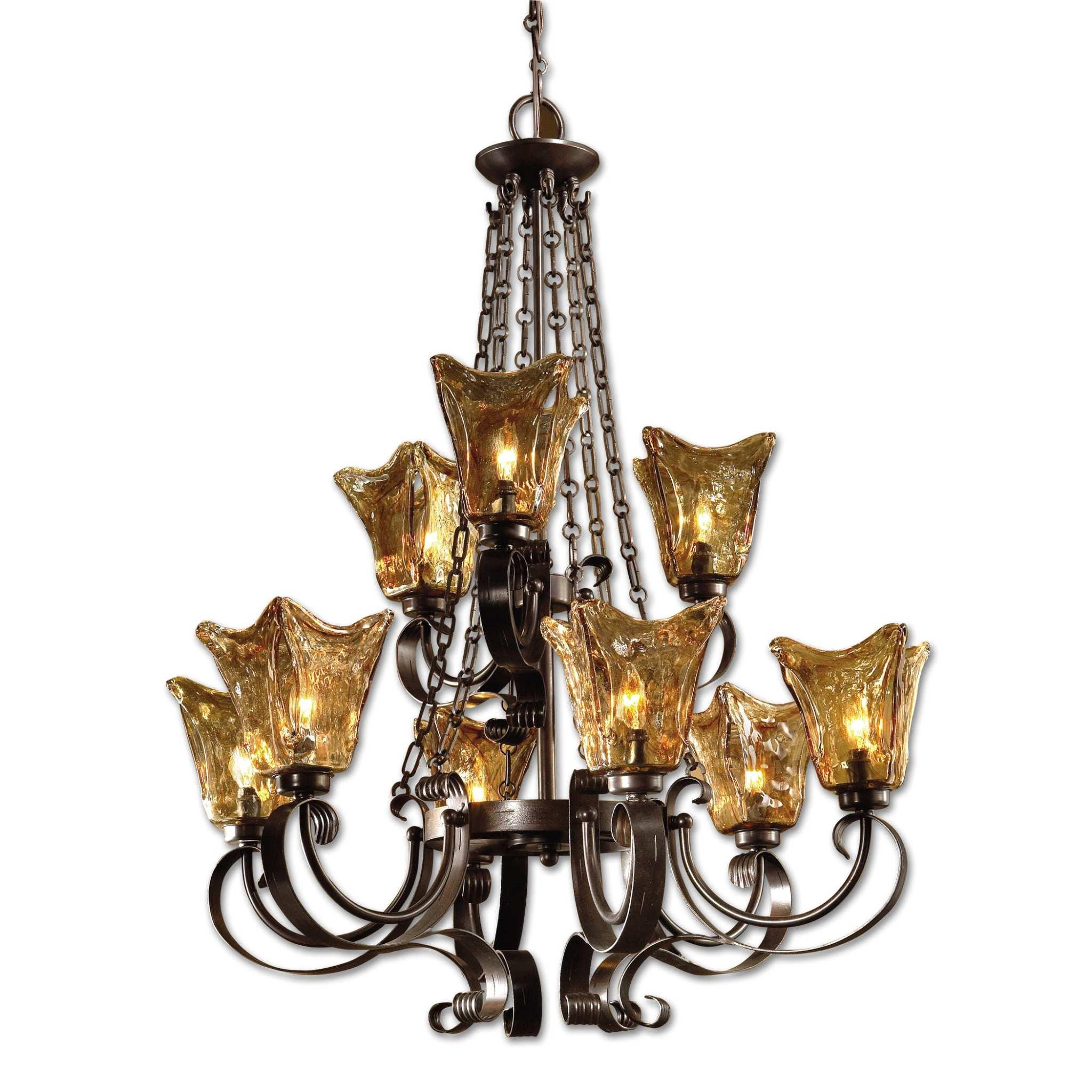 VETRAIO 9LT OIL RUBBED BRONZE CHANDELIER - Frankwebs