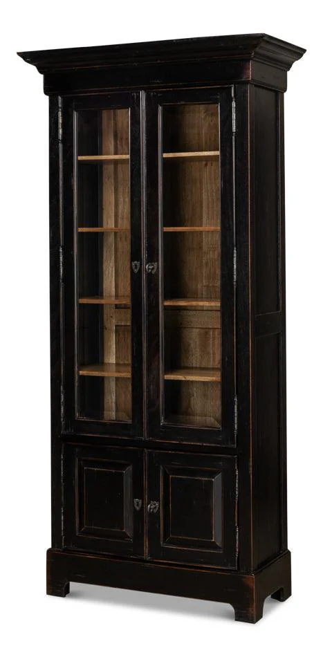 Bookcase In Ebony Finish - Frankwebs