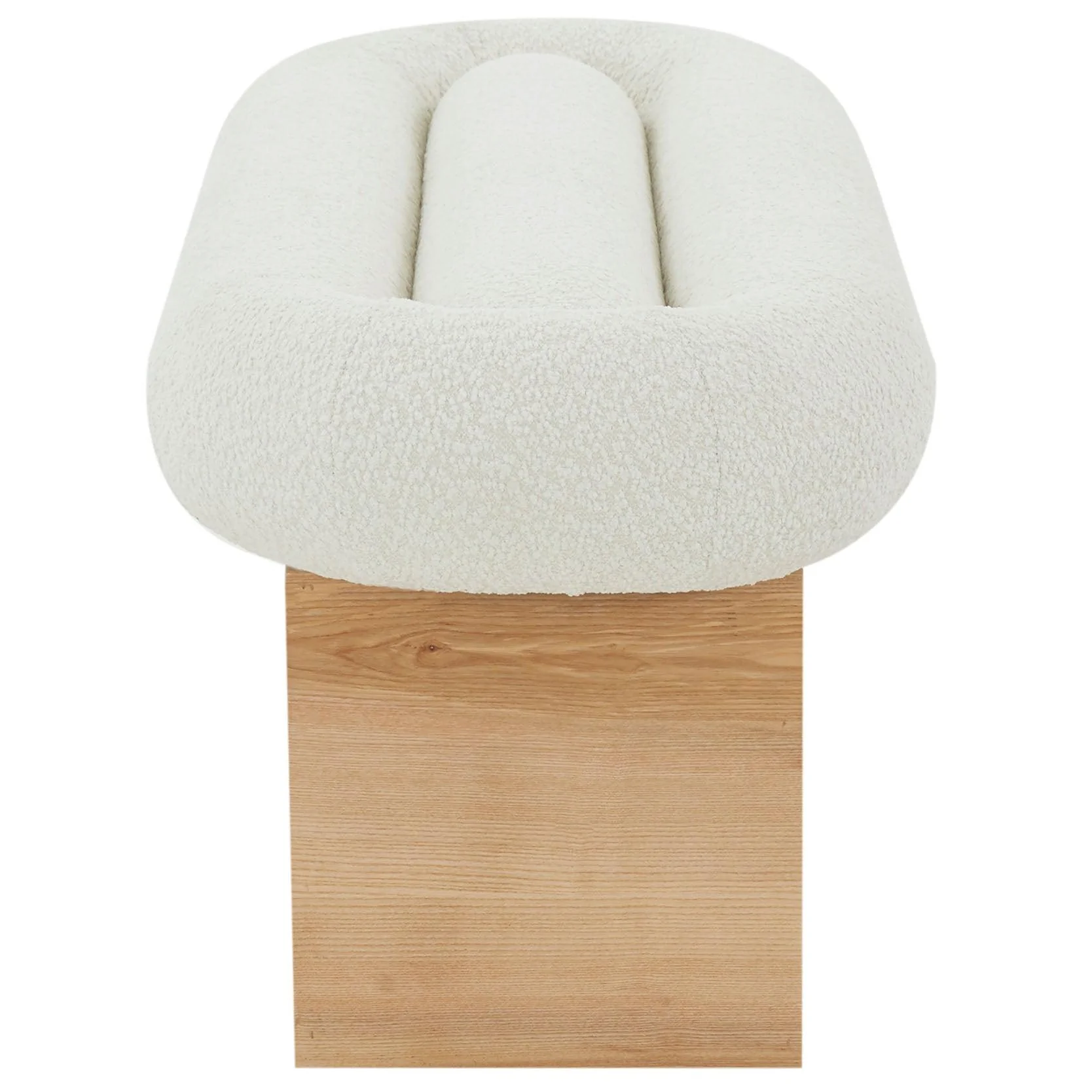 CARSEN BOUCLE AND WOOD BENCH - Frankwebs
