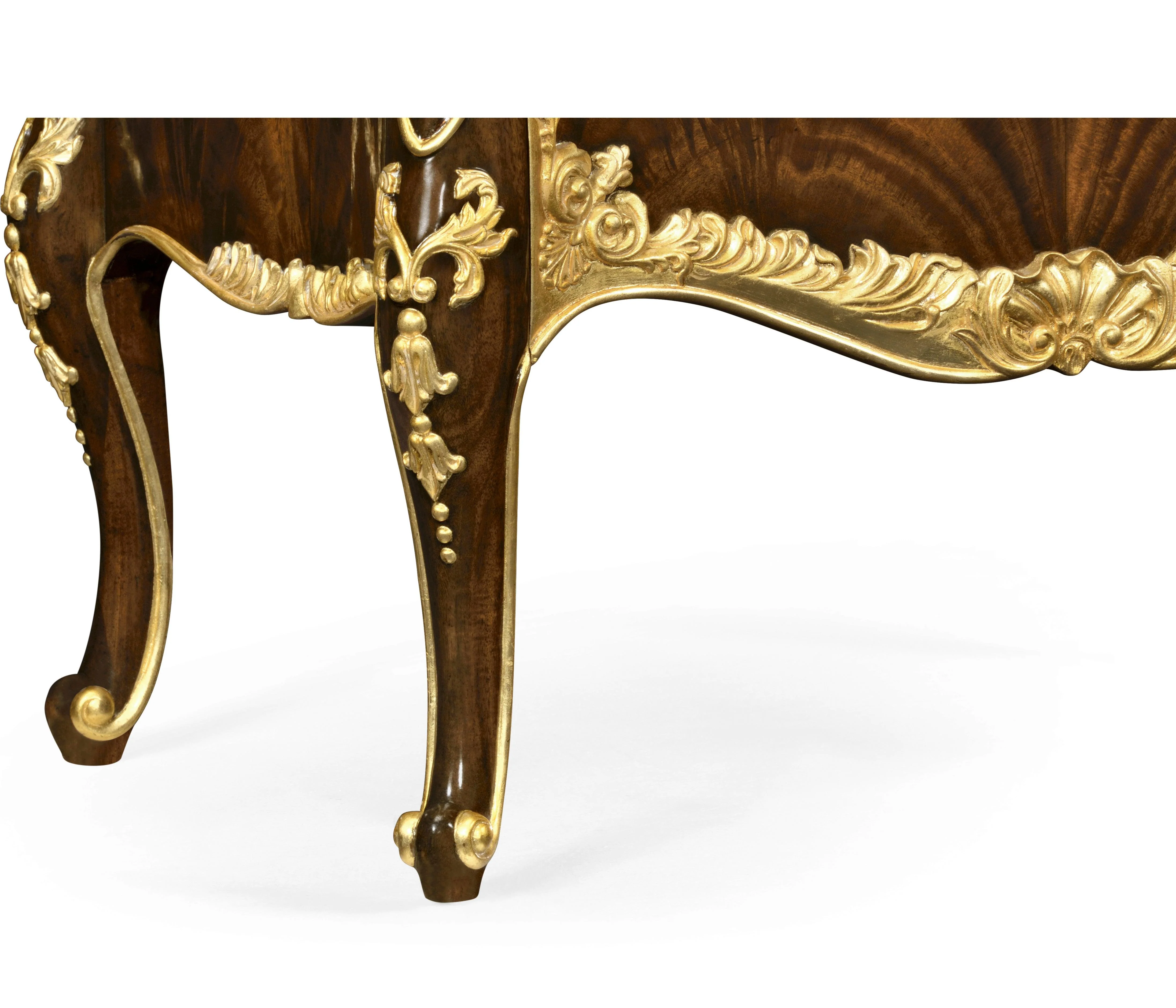 Country Farmhouse Mahogany & Gilded Nightstand - Frankwebs