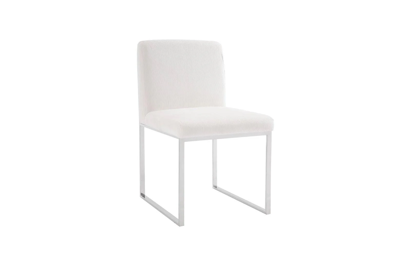 Frozen Dining Chair, Corduroy White - Frankwebs