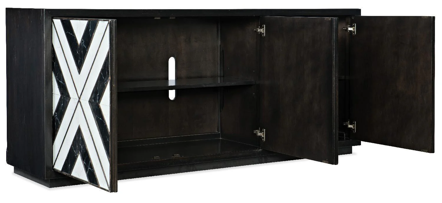 Sanctuary Noir Et Blanc Entertainment Console - Frankwebs