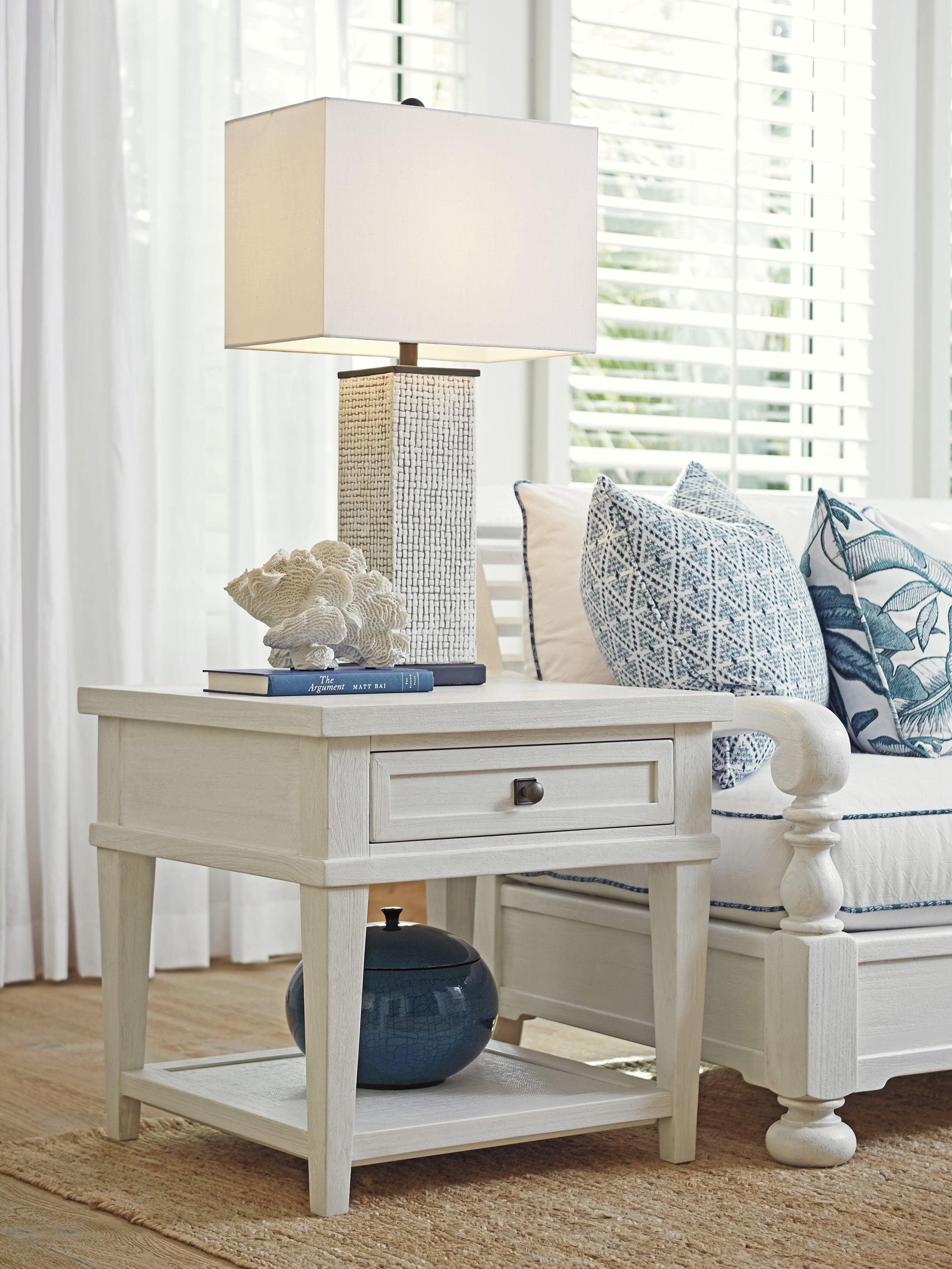 Ocean Breeze Palm Coast Square End Table - Frankwebs