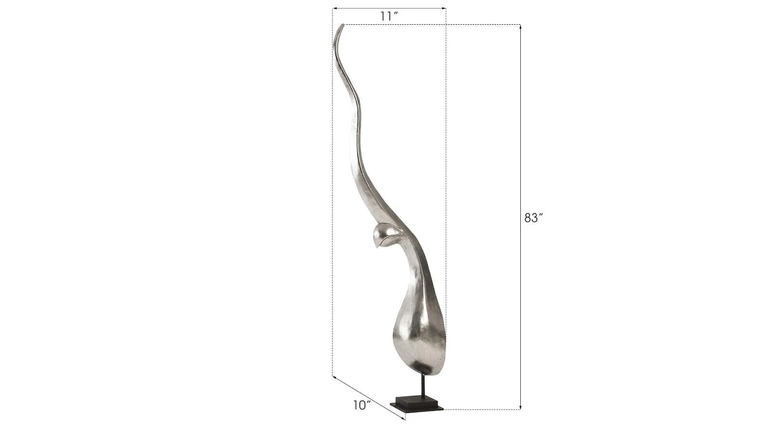 Chofa Sculpture, Silver Leaf, LG - Frankwebs