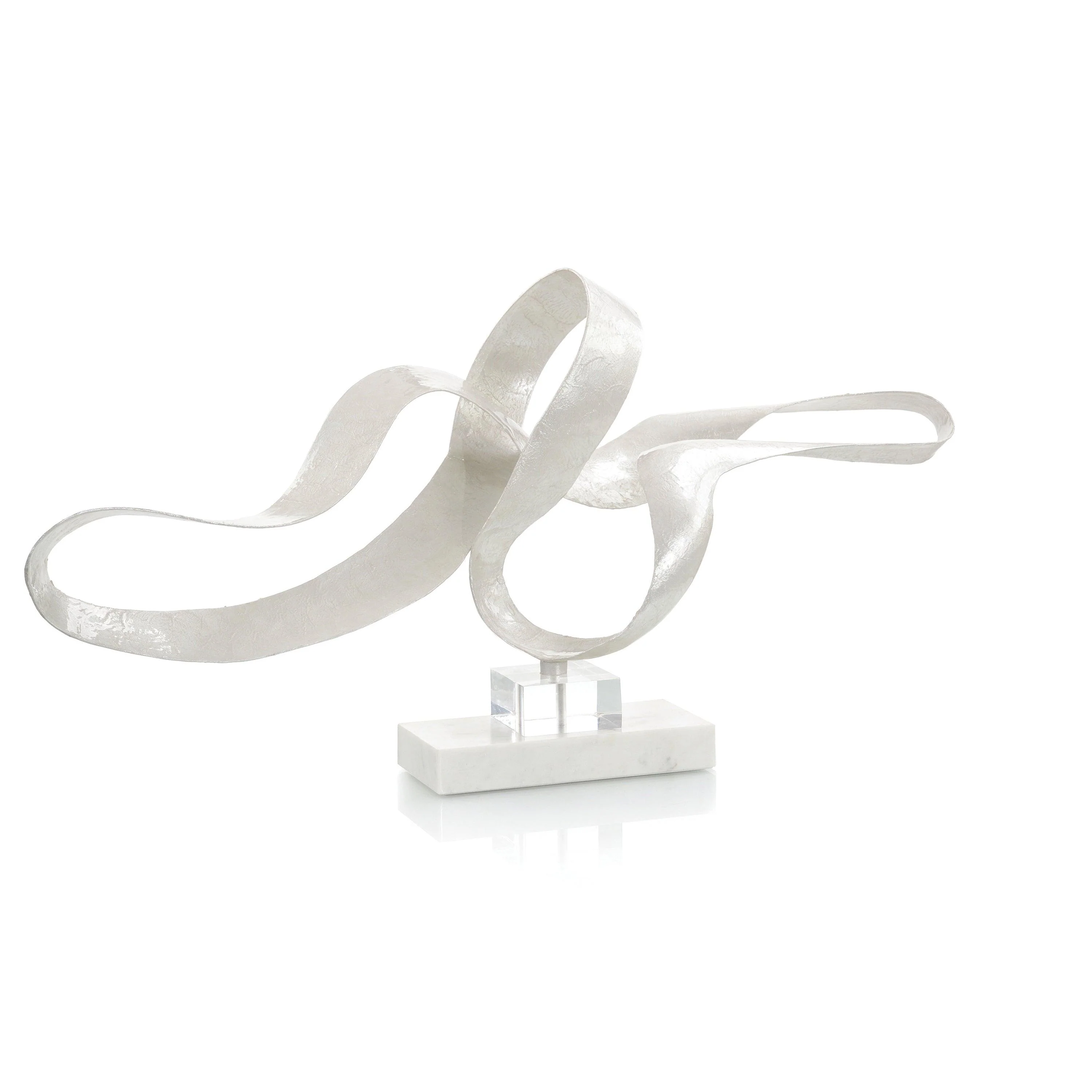 White Pearlized Sculpture - Frankwebs