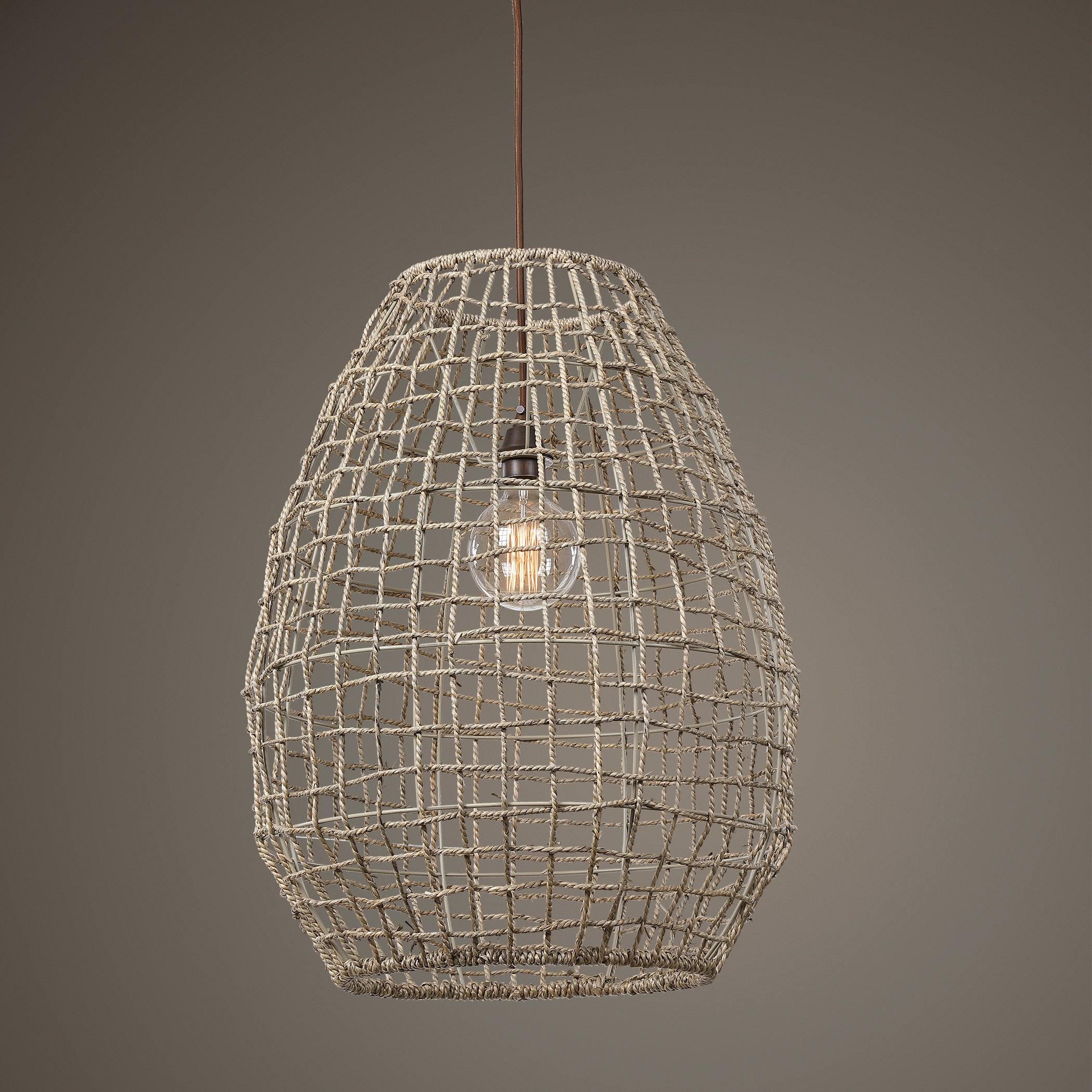 CROSS WEAVE 1 LIGHT PENDANT - Frankwebs
