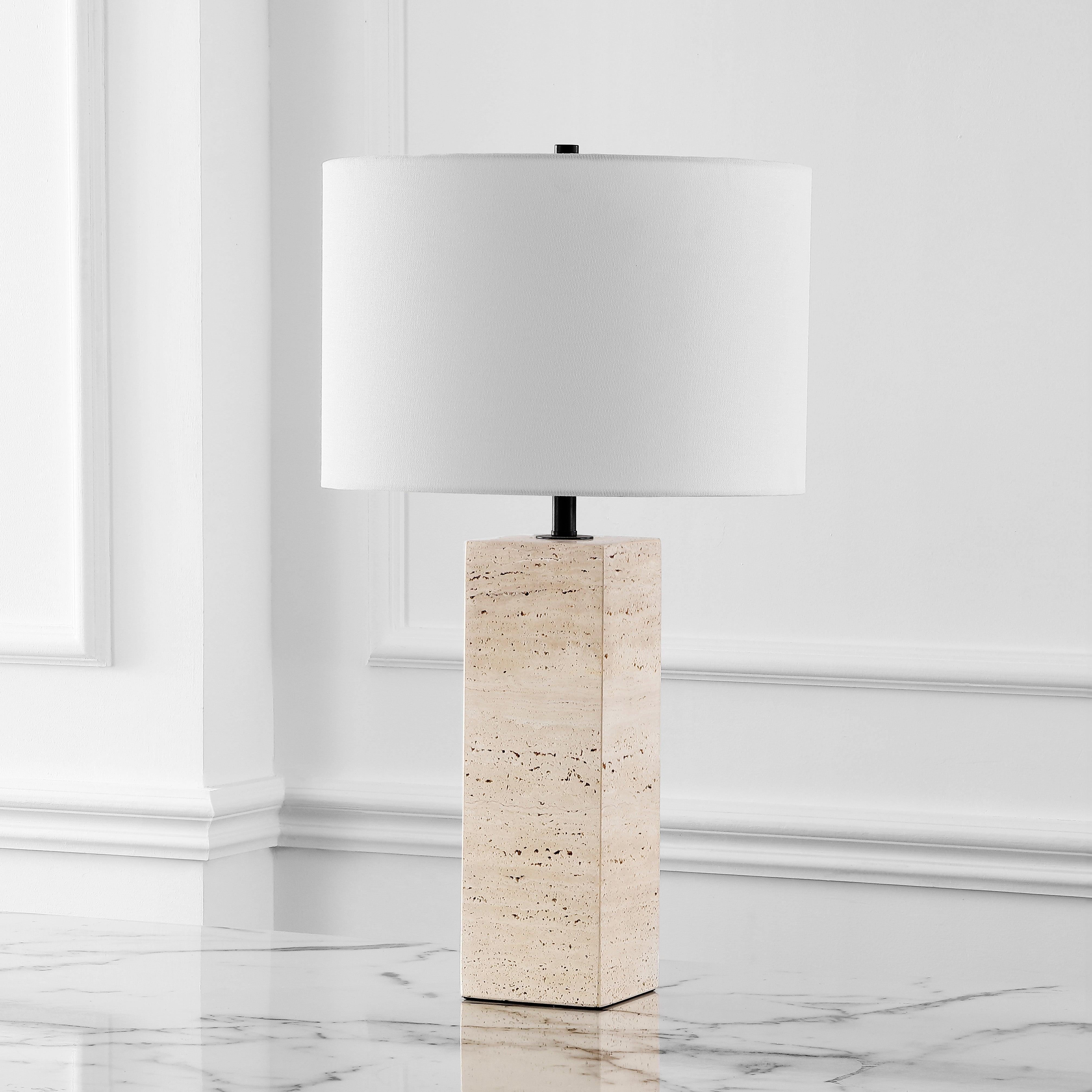 KATEBRYN TRAVERTINE TABLE LAMP - Frankwebs