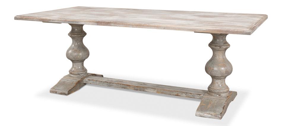 Lionisio Trestle Table - Grey Oak - Frankwebs