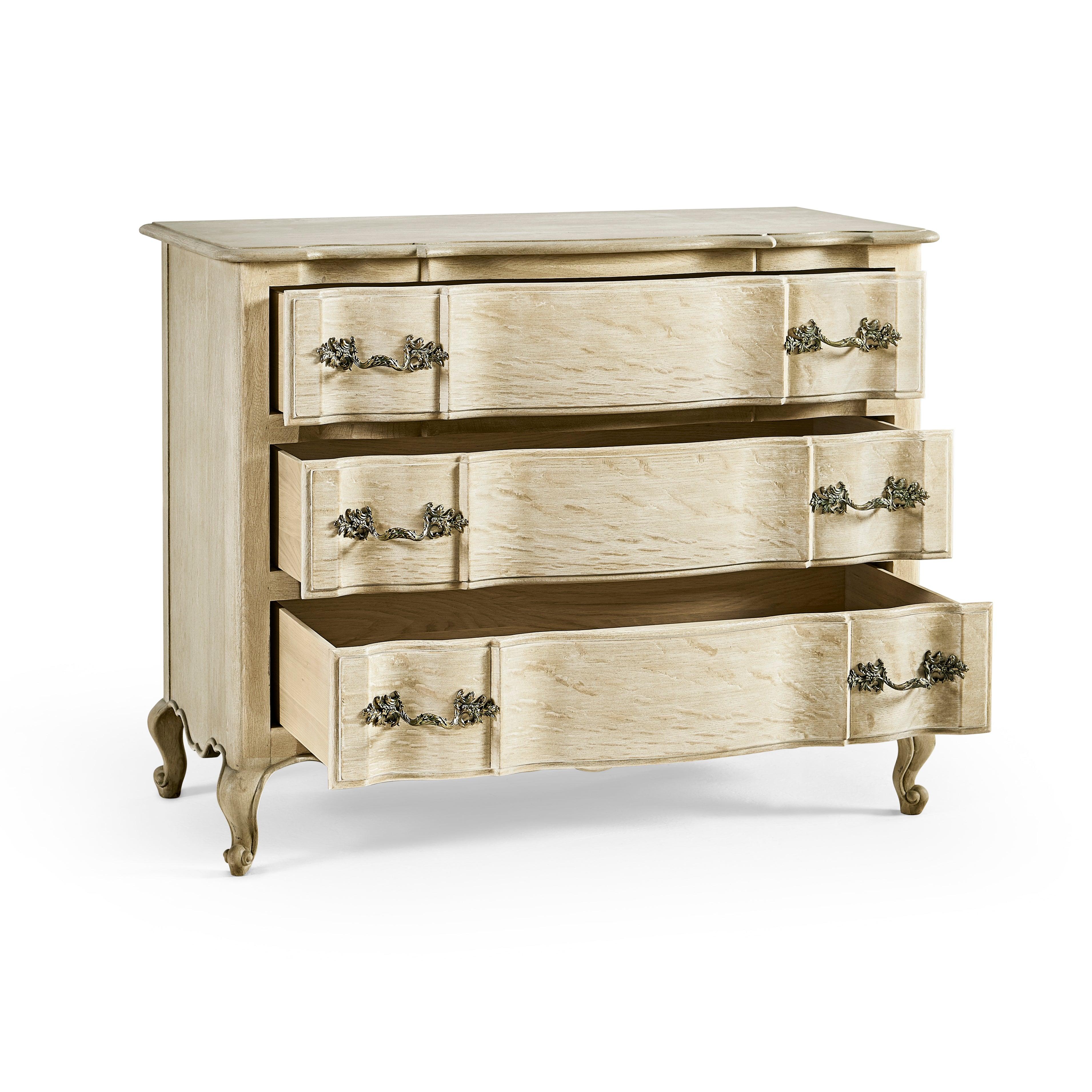 Timeless Ephemeris French Drawer Chest in Stripped Oak 42