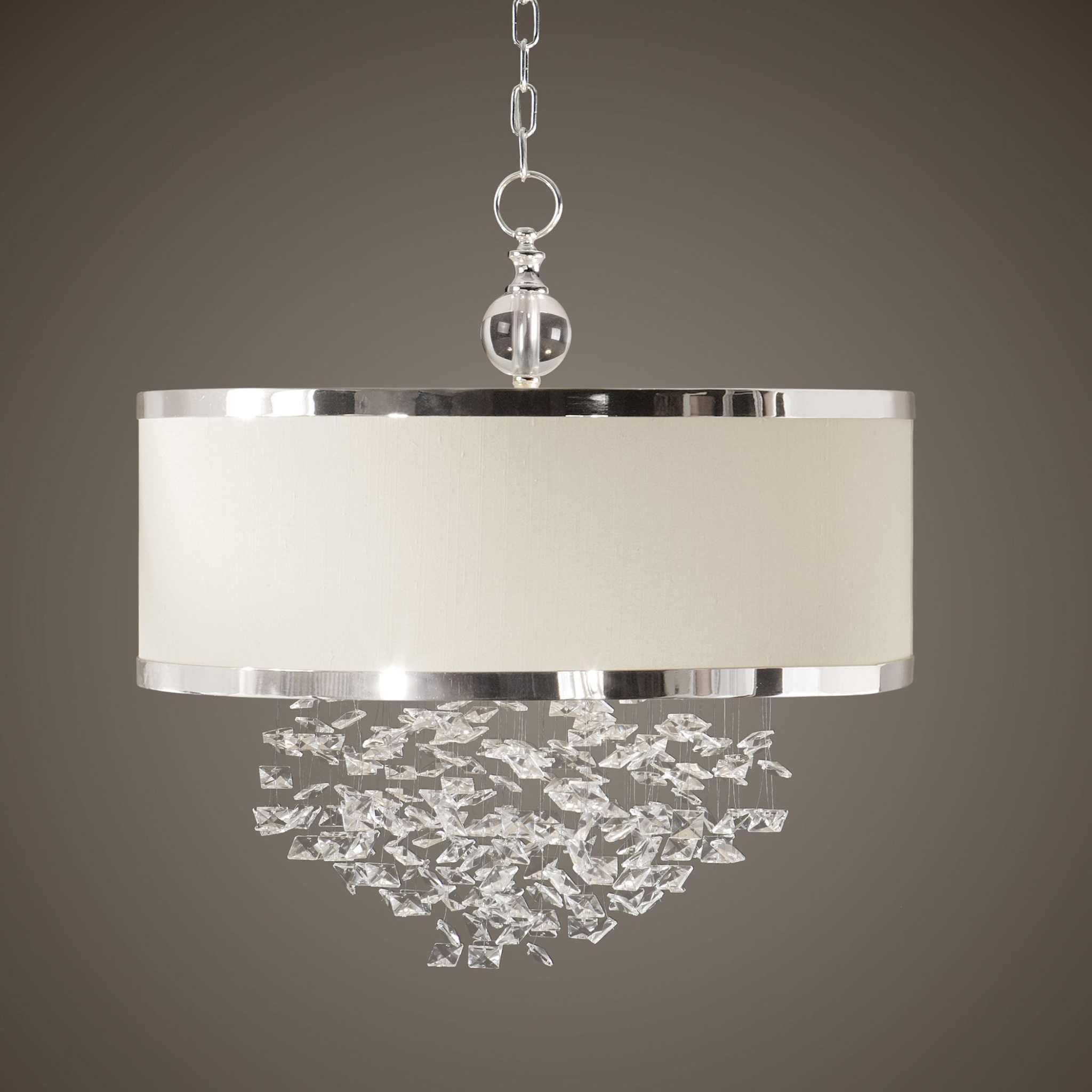 FASCINATION 3 LIGHT SILKEN DRUM PENDANT - Frankwebs