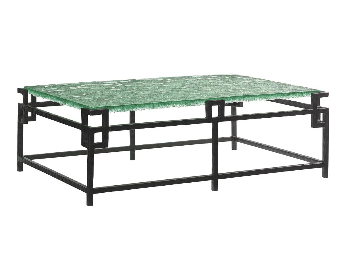 Island Fusion Hermes Reef Glass Top Cocktail Table - Frankwebs
