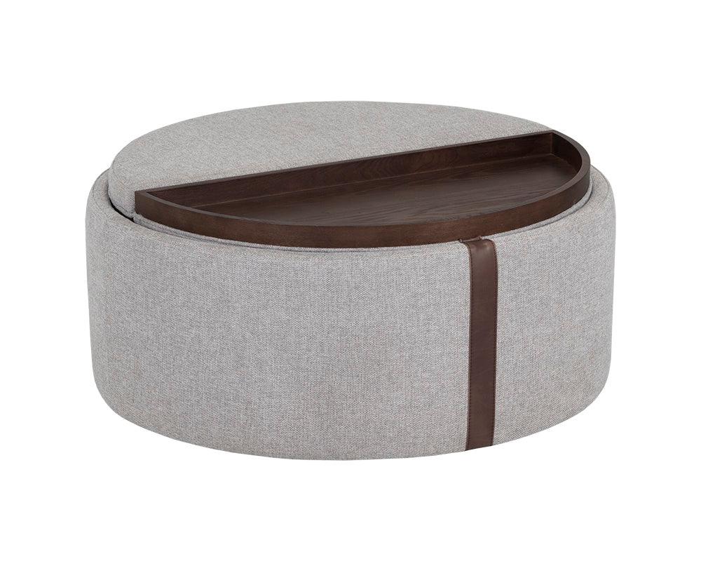 Borelli Wheeled Storage Ottoman - Frankwebs
