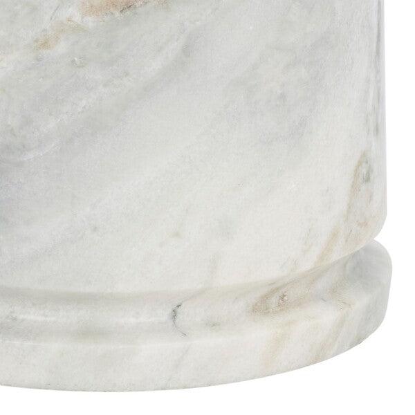VALENTIA TALL ROUND MARBLE ACCENT TABLE - Frankwebs
