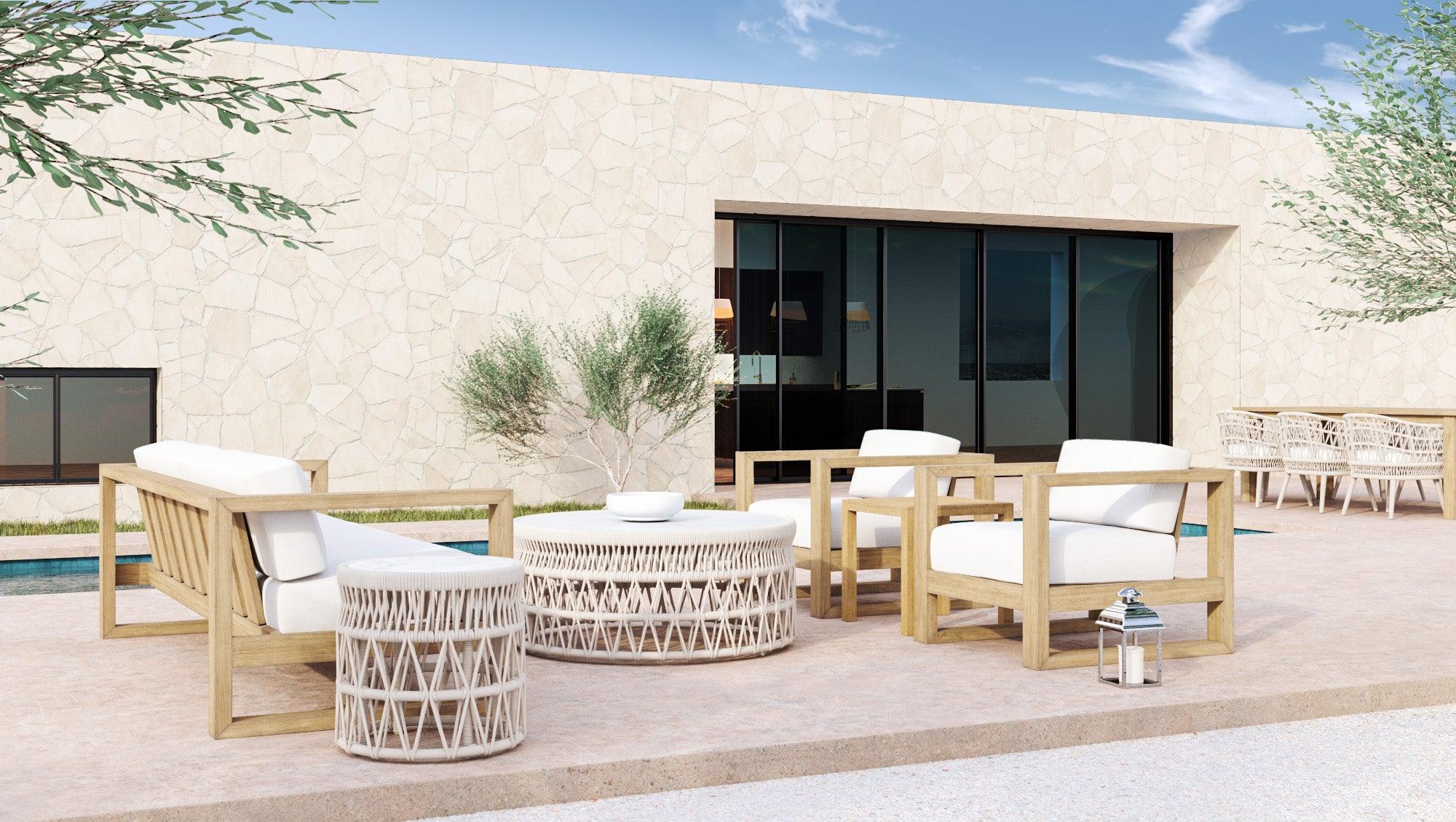 Dana End Table with Honed Carrara Marble Top - Frankwebs