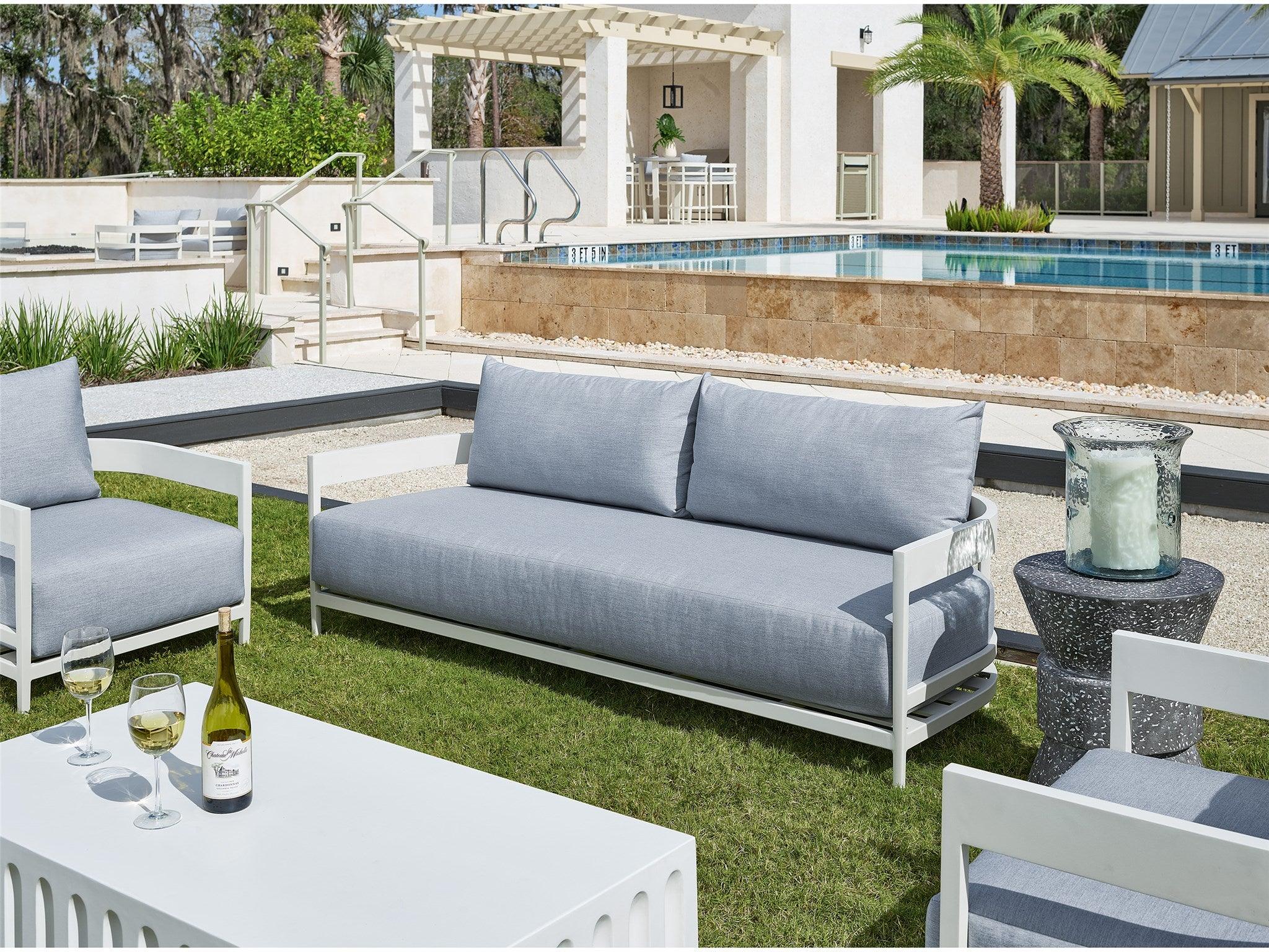 Outdoor South Beach Barrel Back Sofa - Frankwebs
