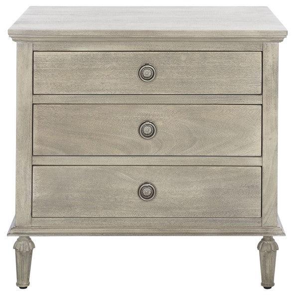 LISABET 3 DRAWER WOOD NIGHTSTAND - Frankwebs