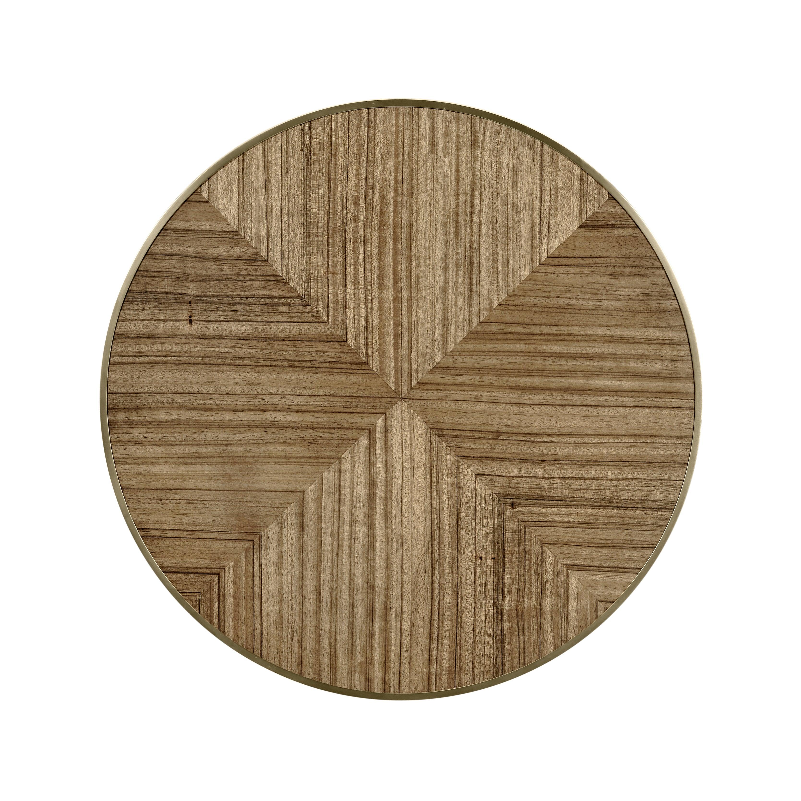 Hamilton Circular Golden Amber Lamp Table - Frankwebs