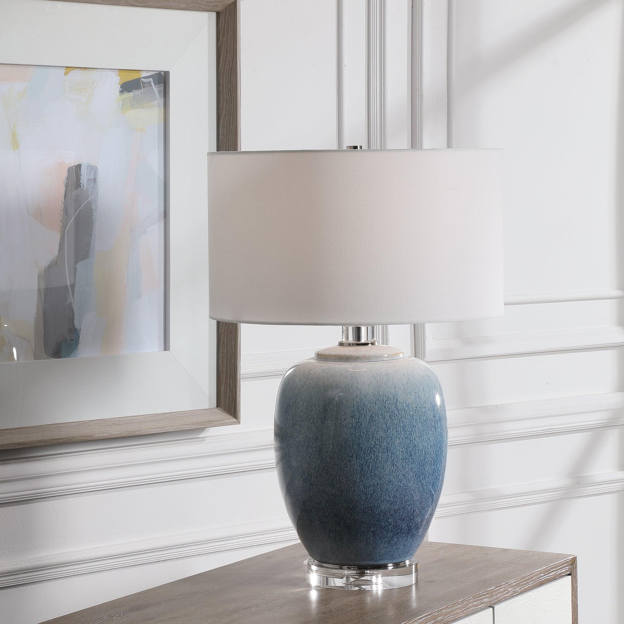 BLUE WATERS CERAMIC TABLE LAMP - Frankwebs