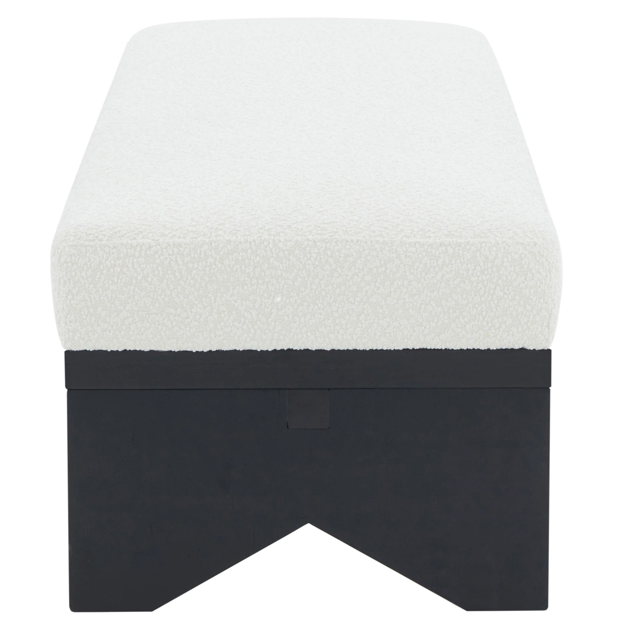 SHARYN BOUCLE & WOOD BENCH - Frankwebs