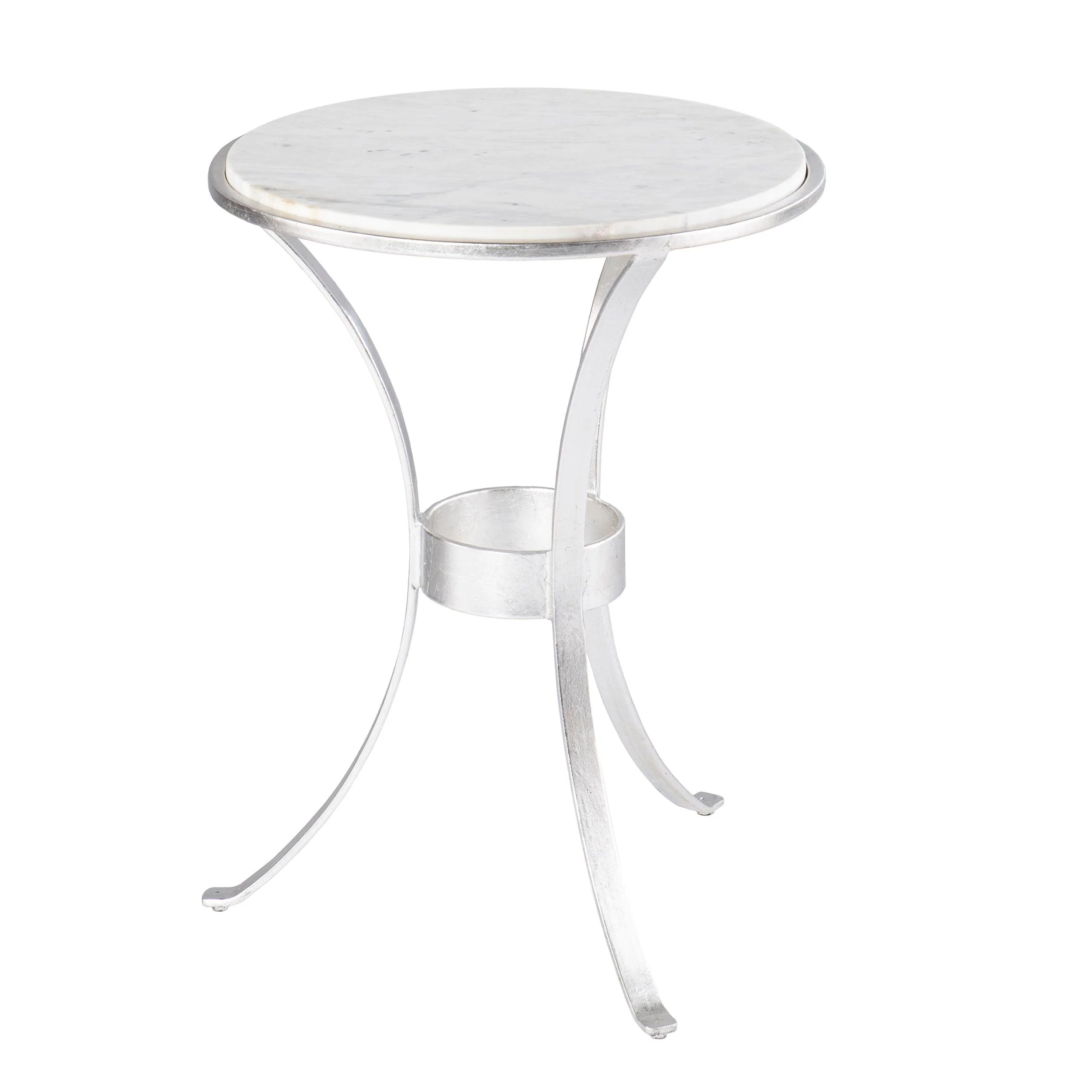 Fordoche Round Accent Table - Silver - Frankwebs