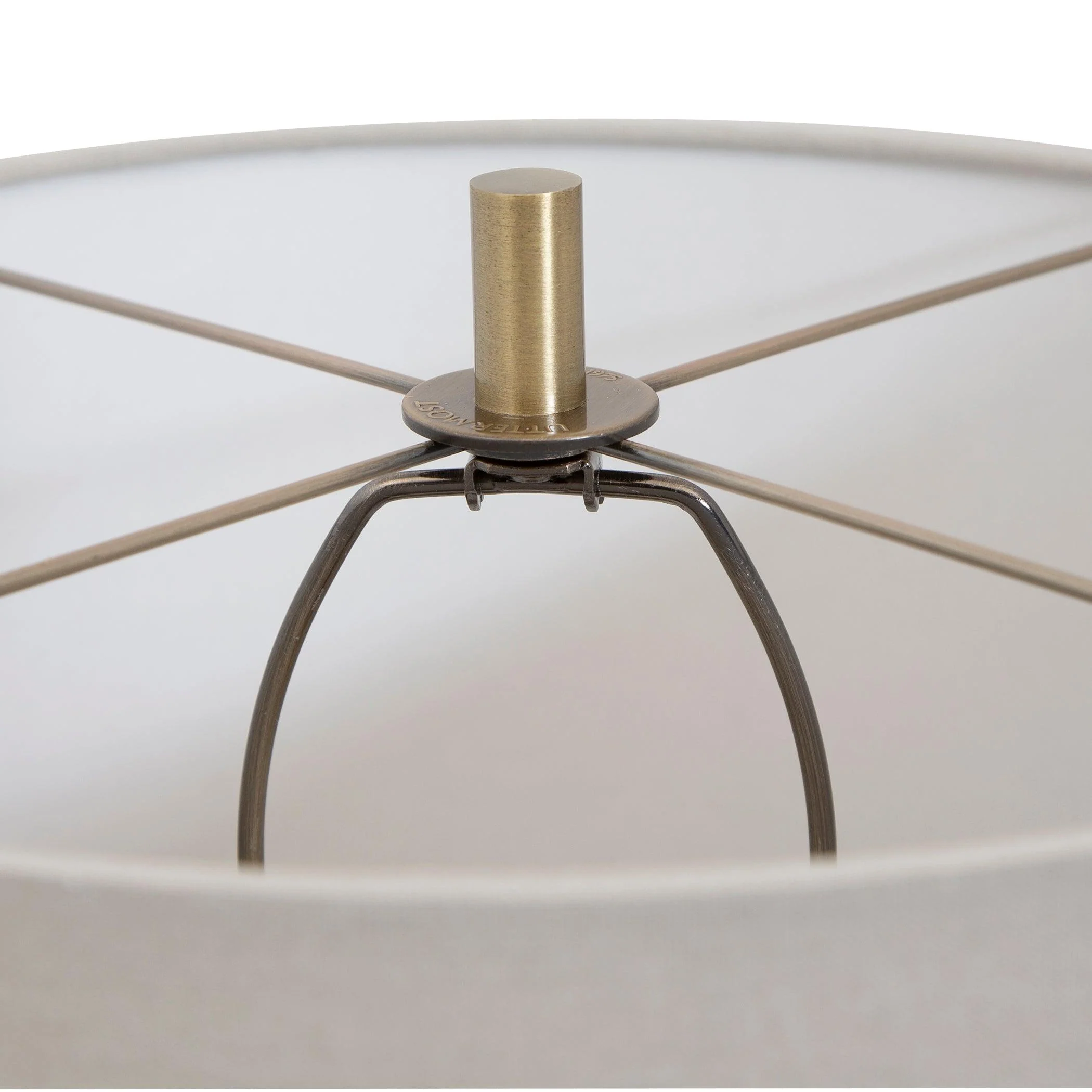 MONACAN GRAY TEXTURED TABLE LAMP - Frankwebs